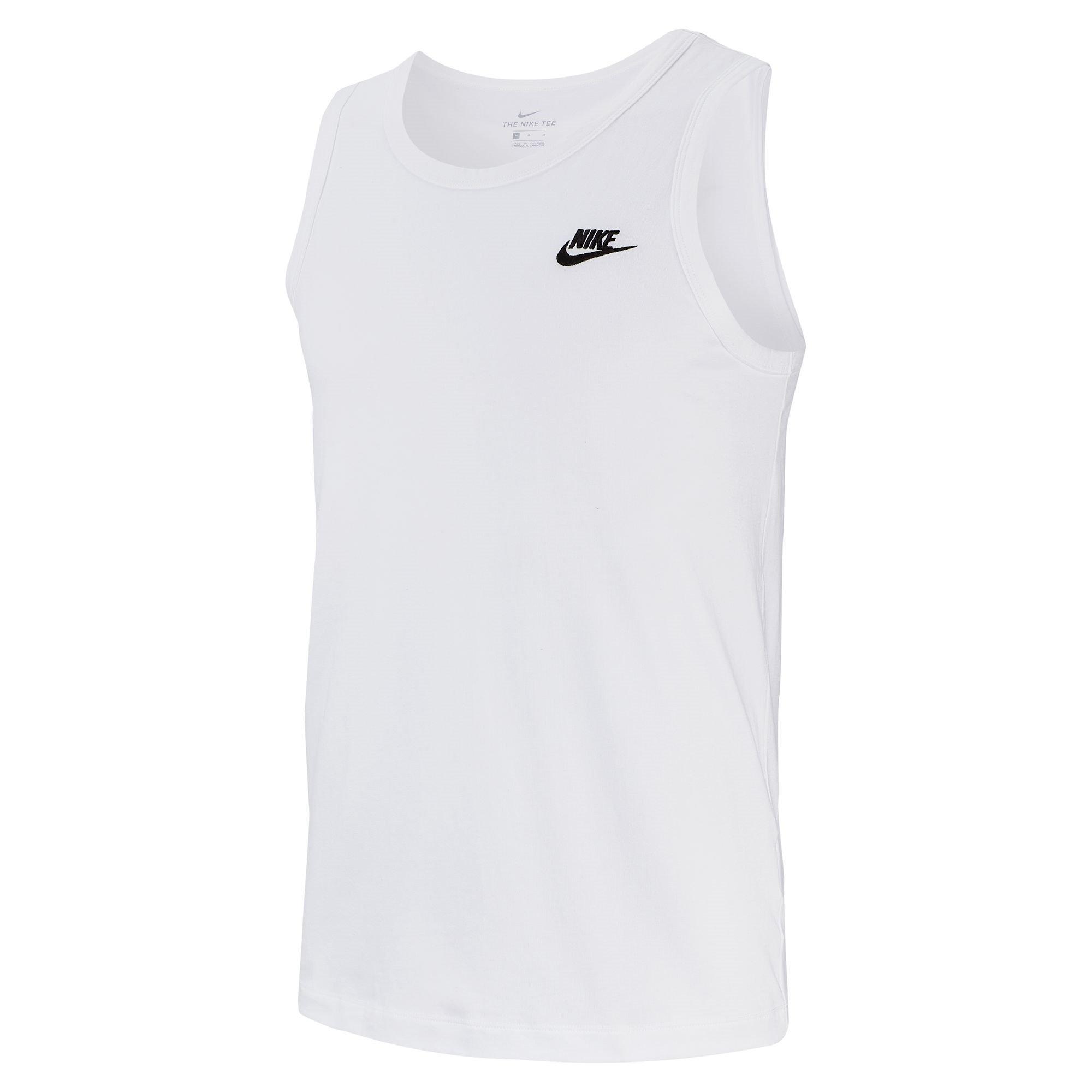 White/Black - Nike - Club Tank Top Mens - 1