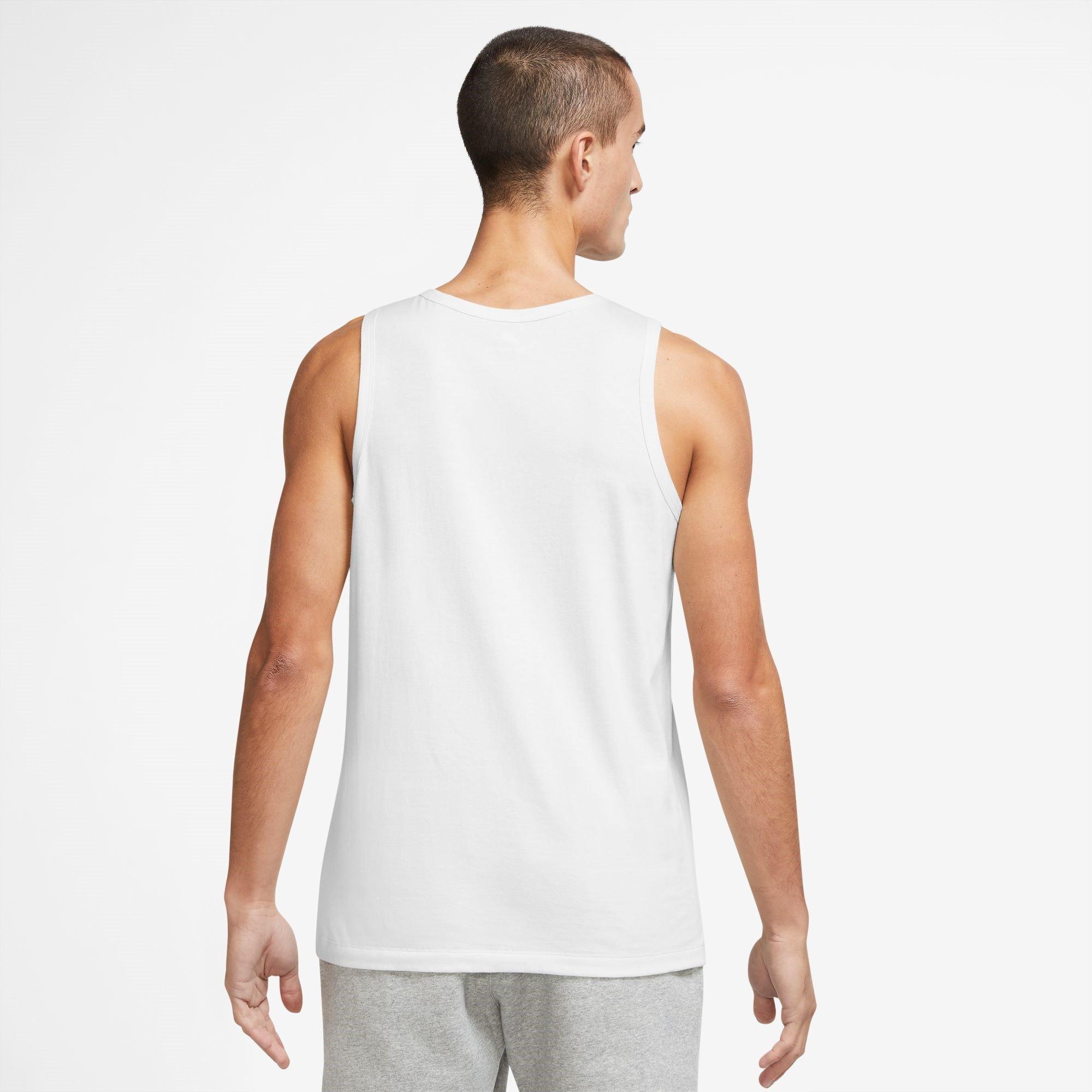 White/Black - Nike - Club Tank Top Mens - 4
