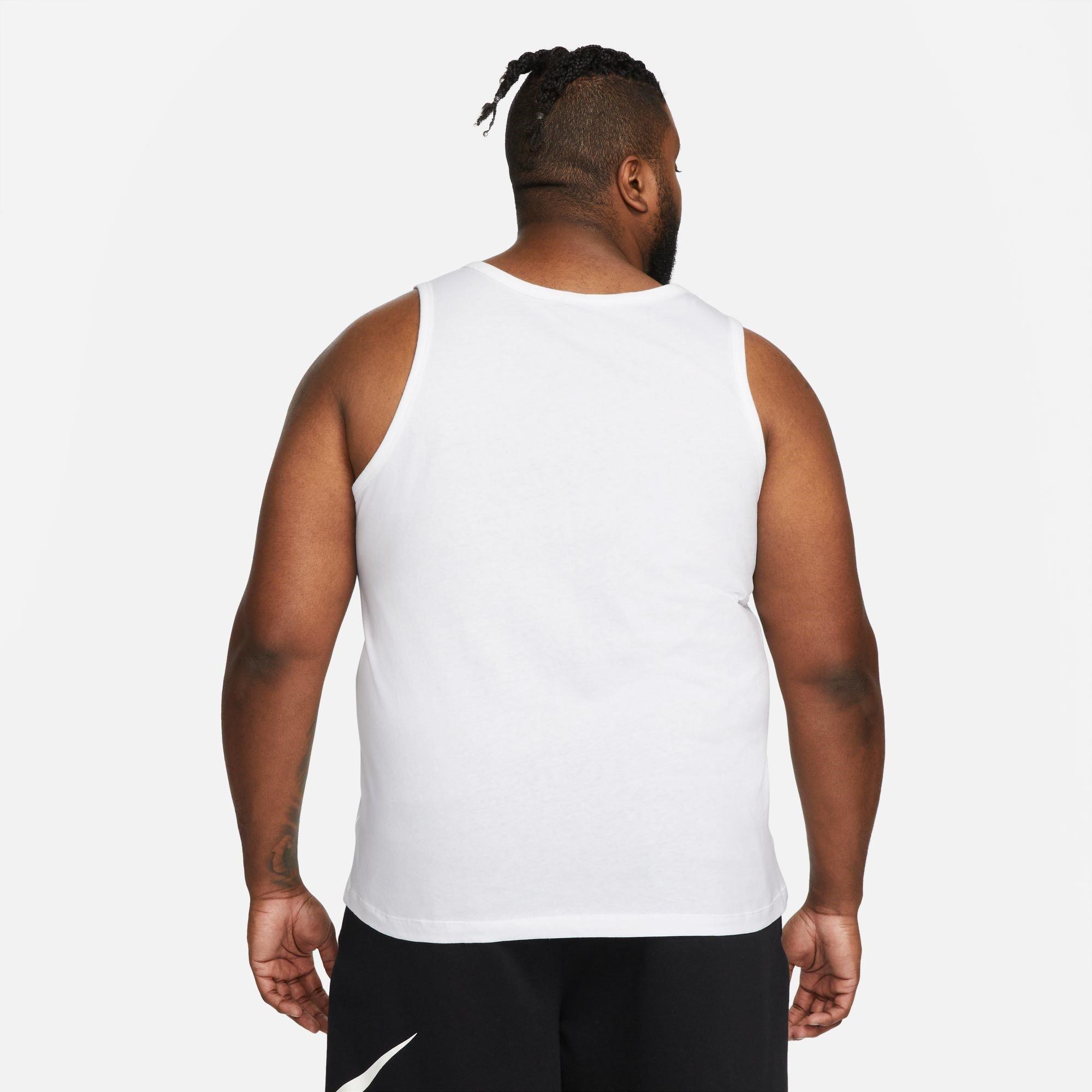 White/Black - Nike - Club Tank Top Mens - 8