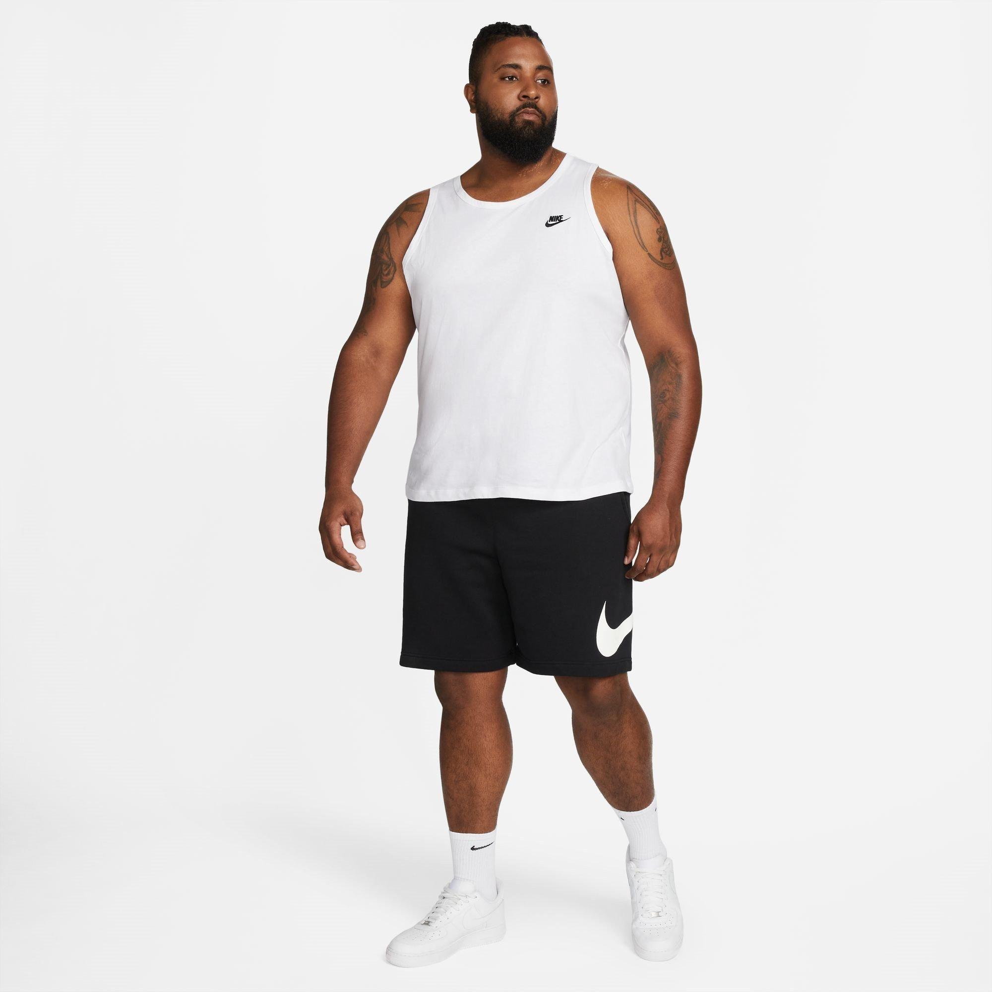 White/Black - Nike - Club Tank Top Mens - 10