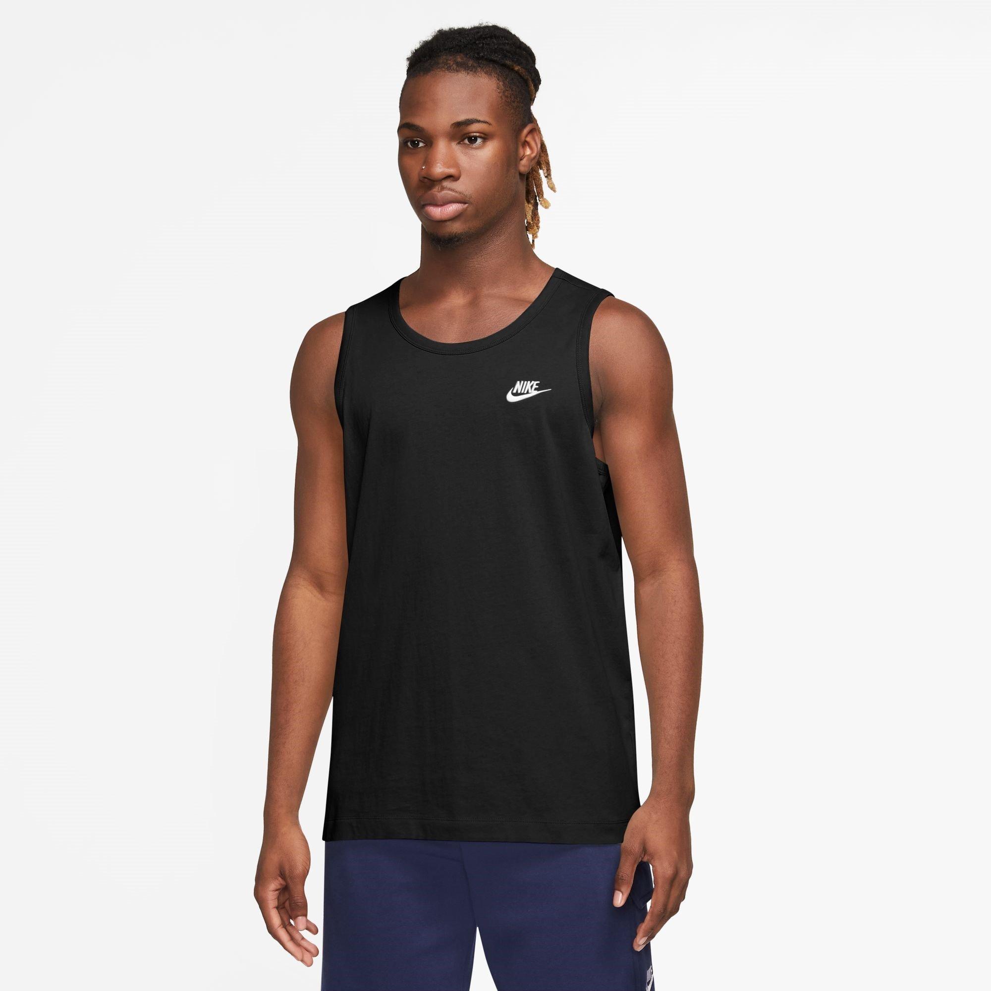 Zwart/Wit - Nike - Club Tank Top Mens - 3
