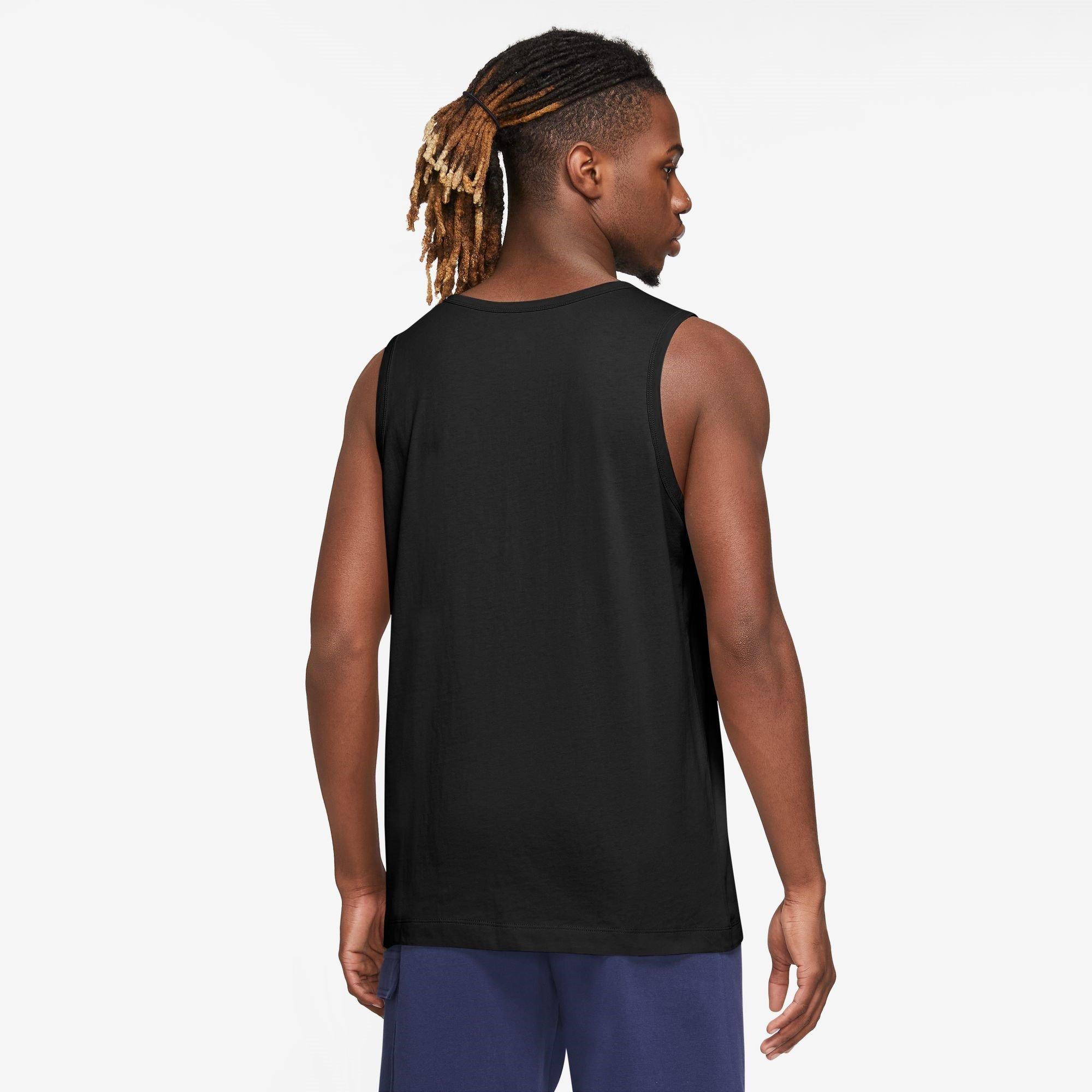 Zwart/Wit - Nike - Club Tank Top Mens - 4