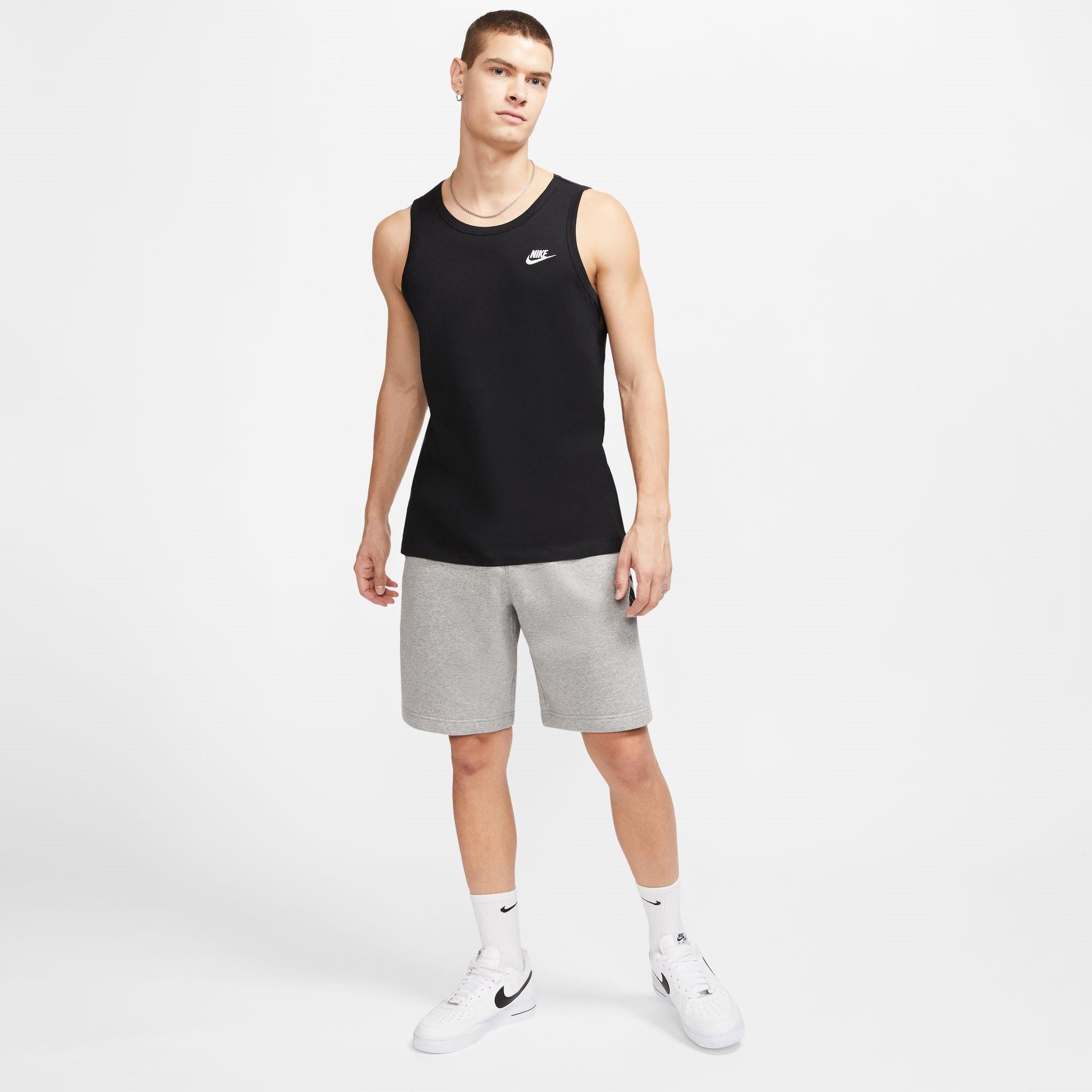 Zwart/Wit - Nike - Club Tank Top Mens - 6