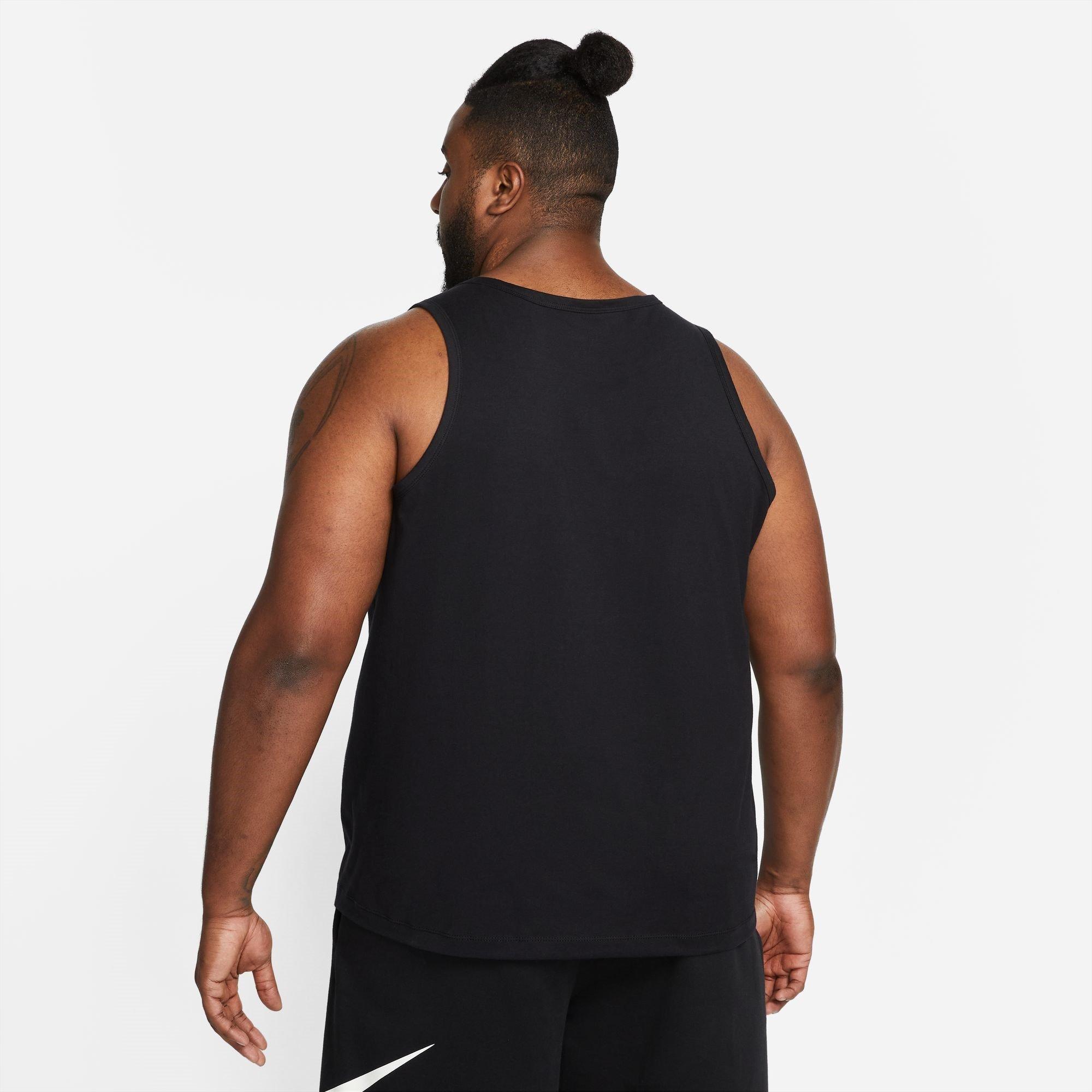 Zwart/Wit - Nike - Club Tank Top Mens - 8