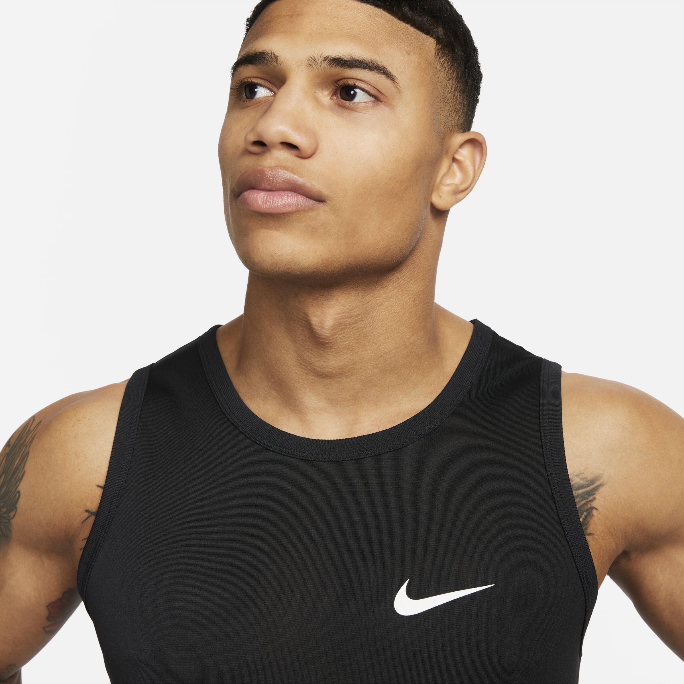Black/White - Nike - Legend Training Tank Top Mens - 3