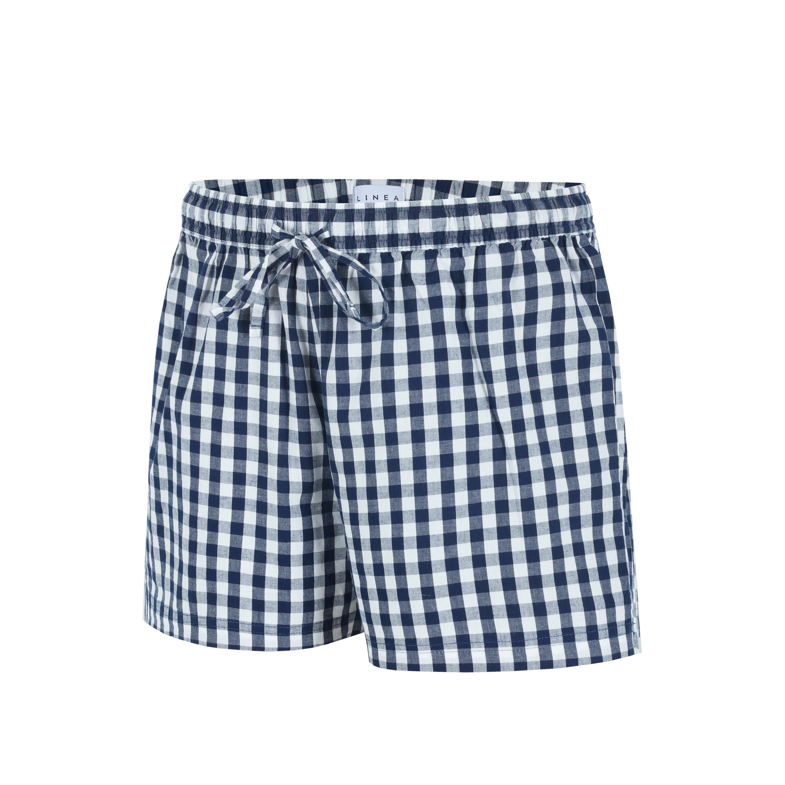 Marineblau/Weiß - Linea - Women's Pyjama Shorts - 2
