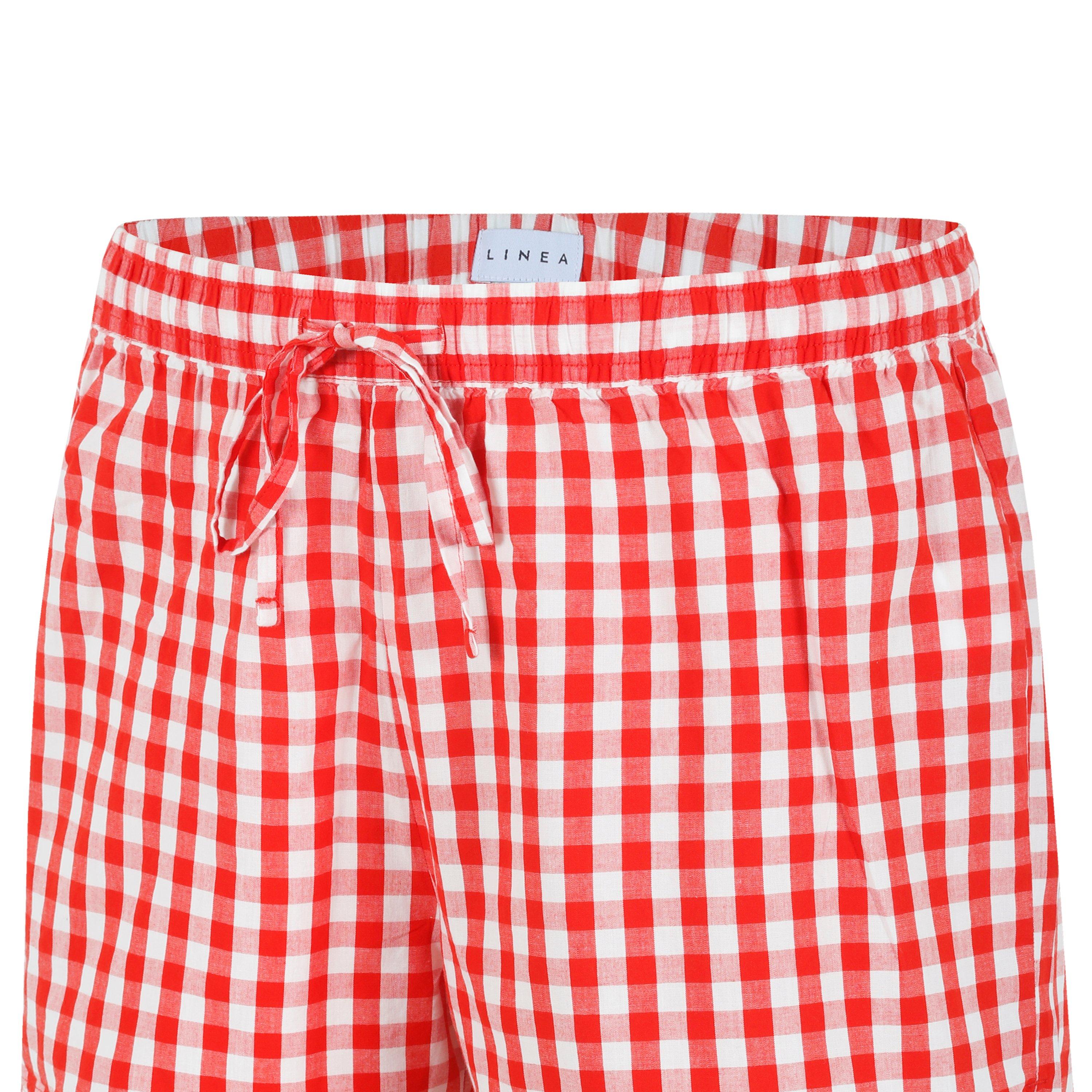 Rosso/Bianco - Linea - Pyjama Shorts - 6