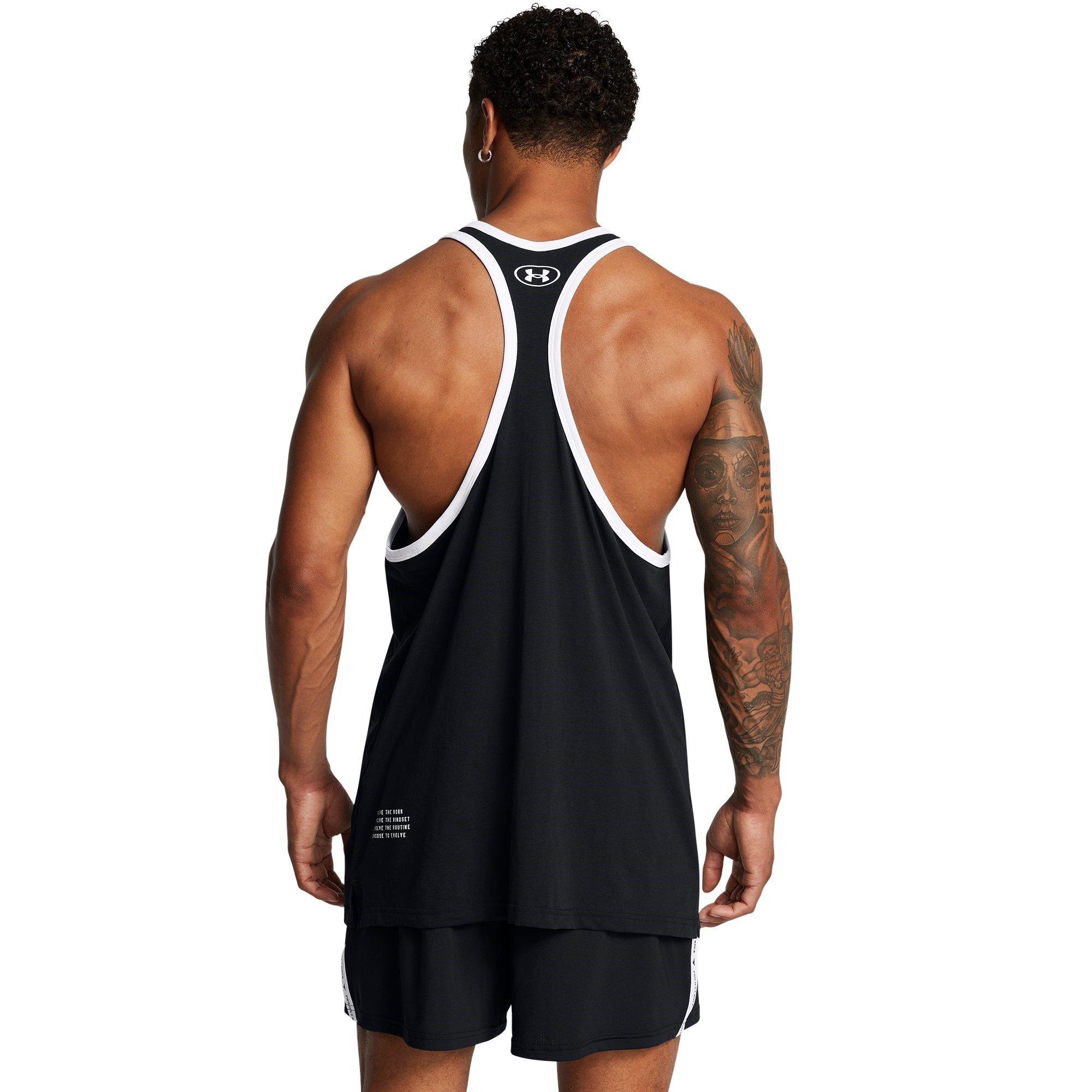Black - Under Armour - Racer Muscle Vest - 3