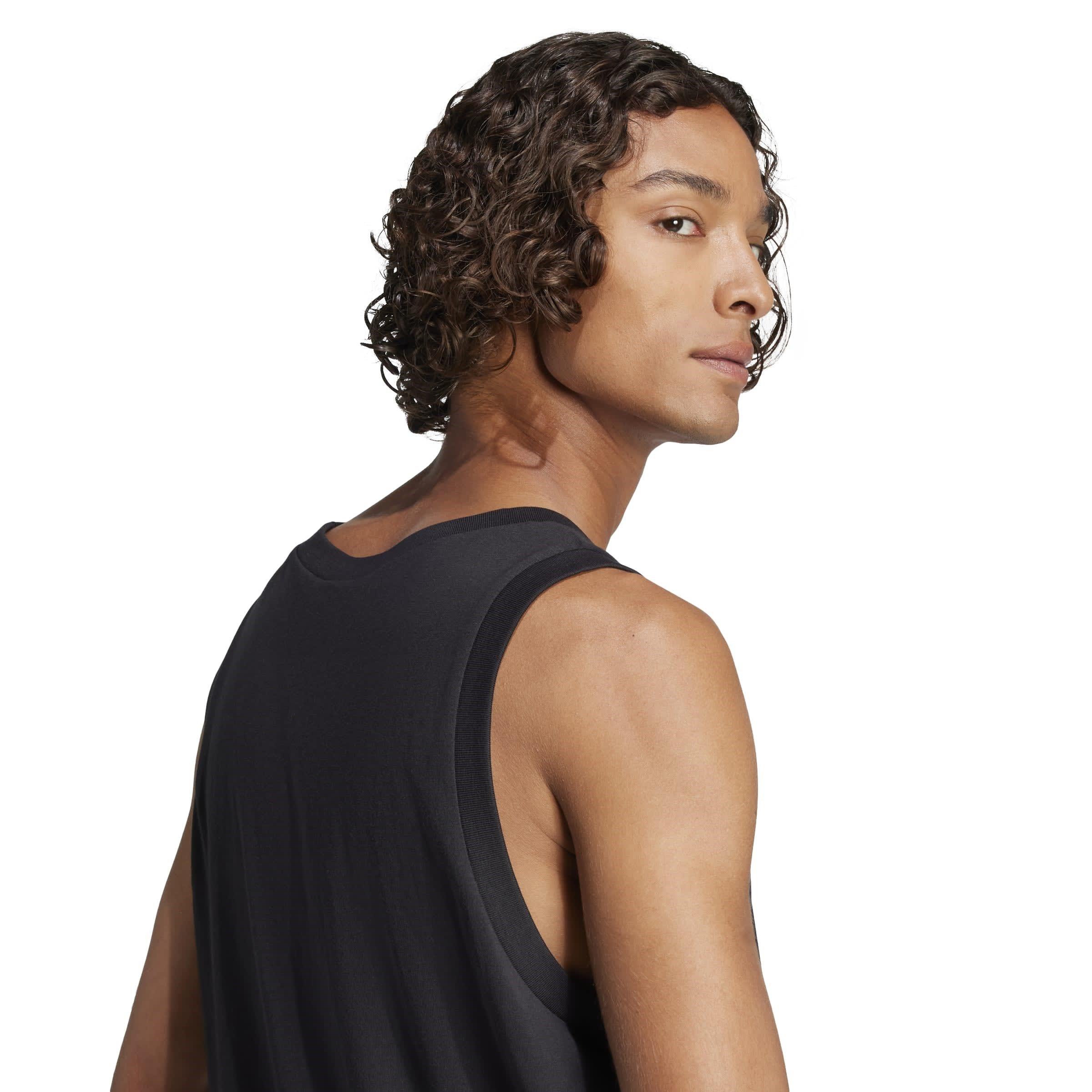 Black/White - adidas - Men's Essential Muscle Vest - 6
