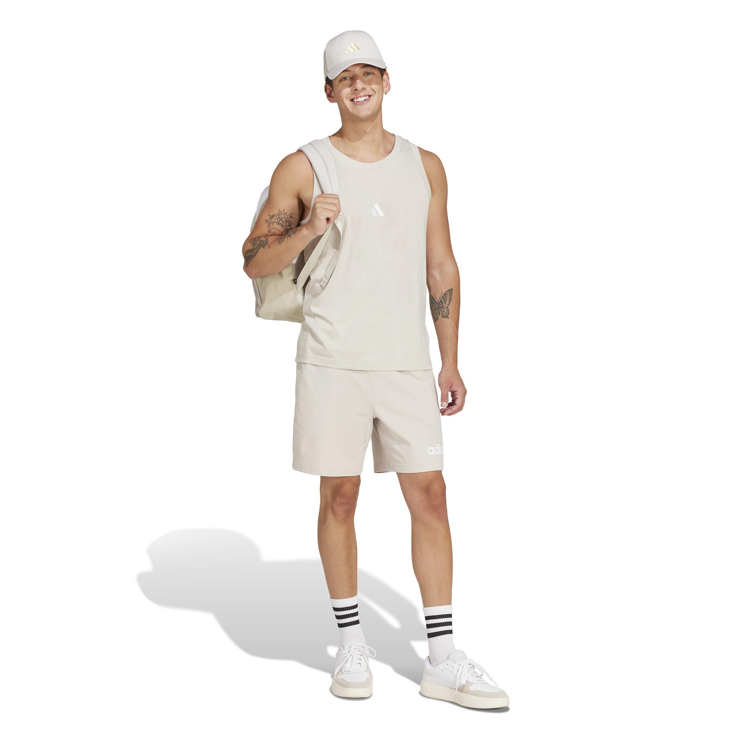 W.Alumina/White - adidas - Essential Muscle Vest - 7