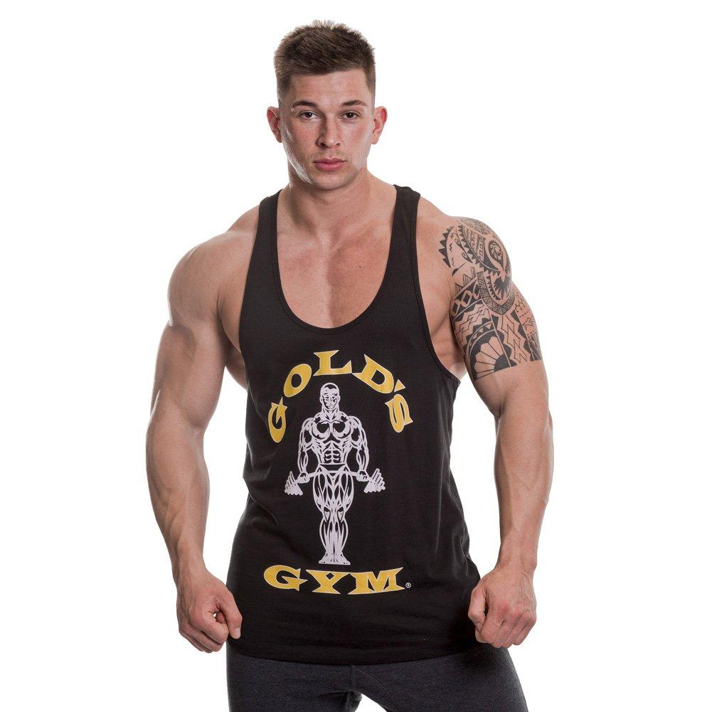Preto - Golds Gym - Muscle Joe Vest Mens - 1