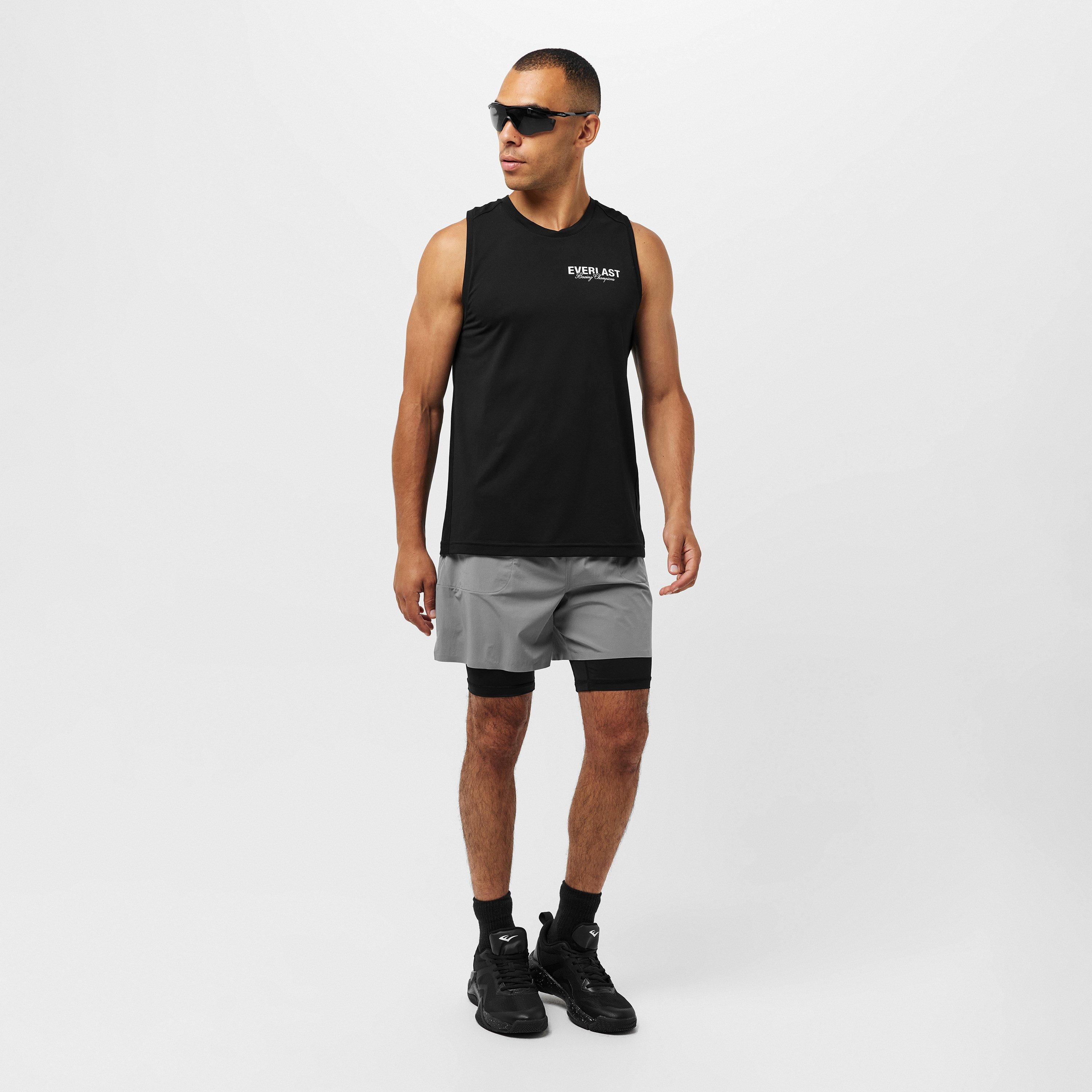 Black - Everlast - Train Tank Mens - 6