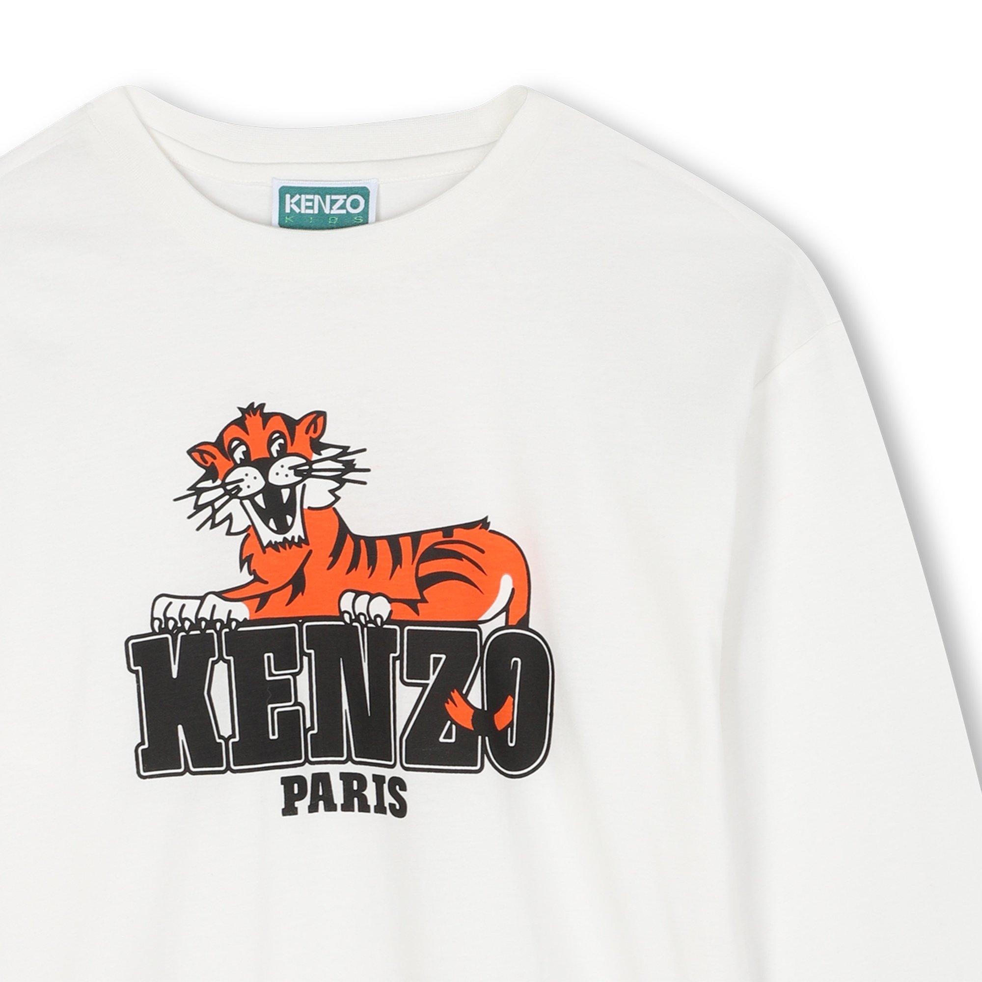 Cream - Kenzo - Kids' Tiger Long-Sleeve T-Shirt - 3