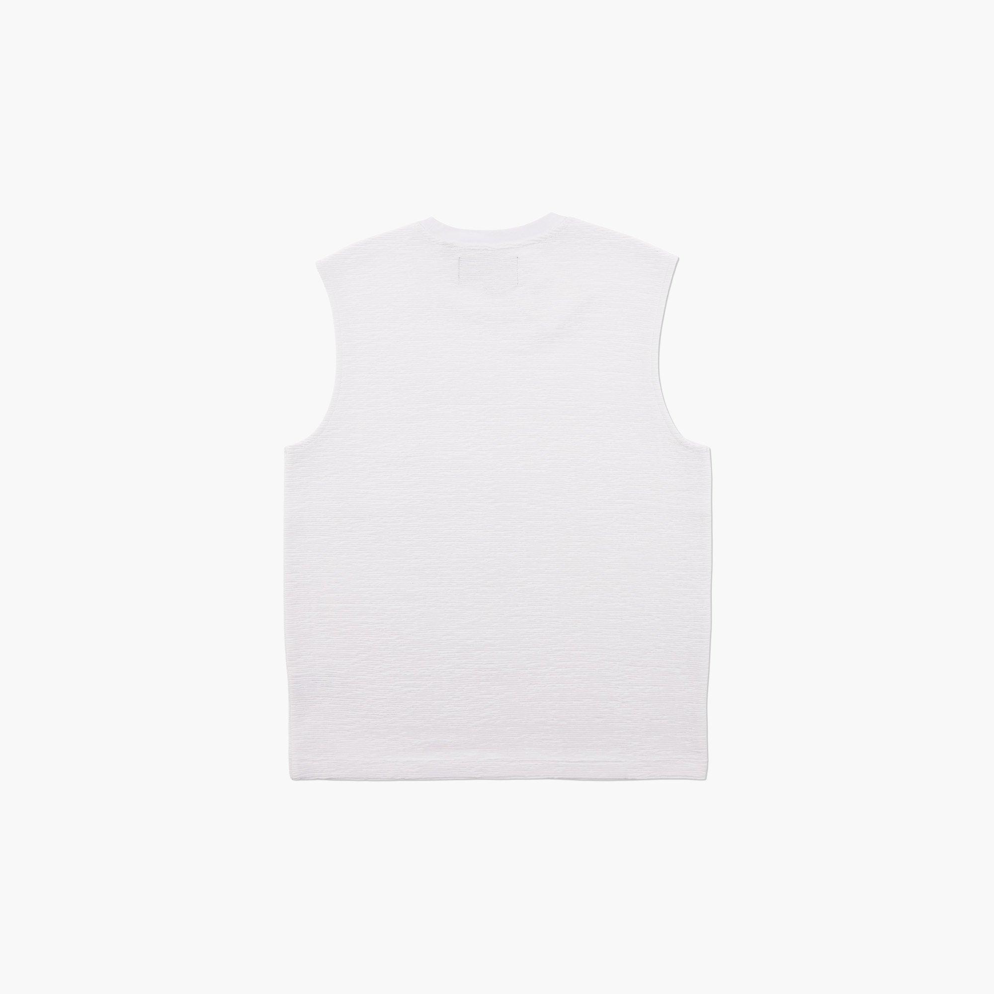 White - Prevu - Men's Ottoman Tank Vest - 2