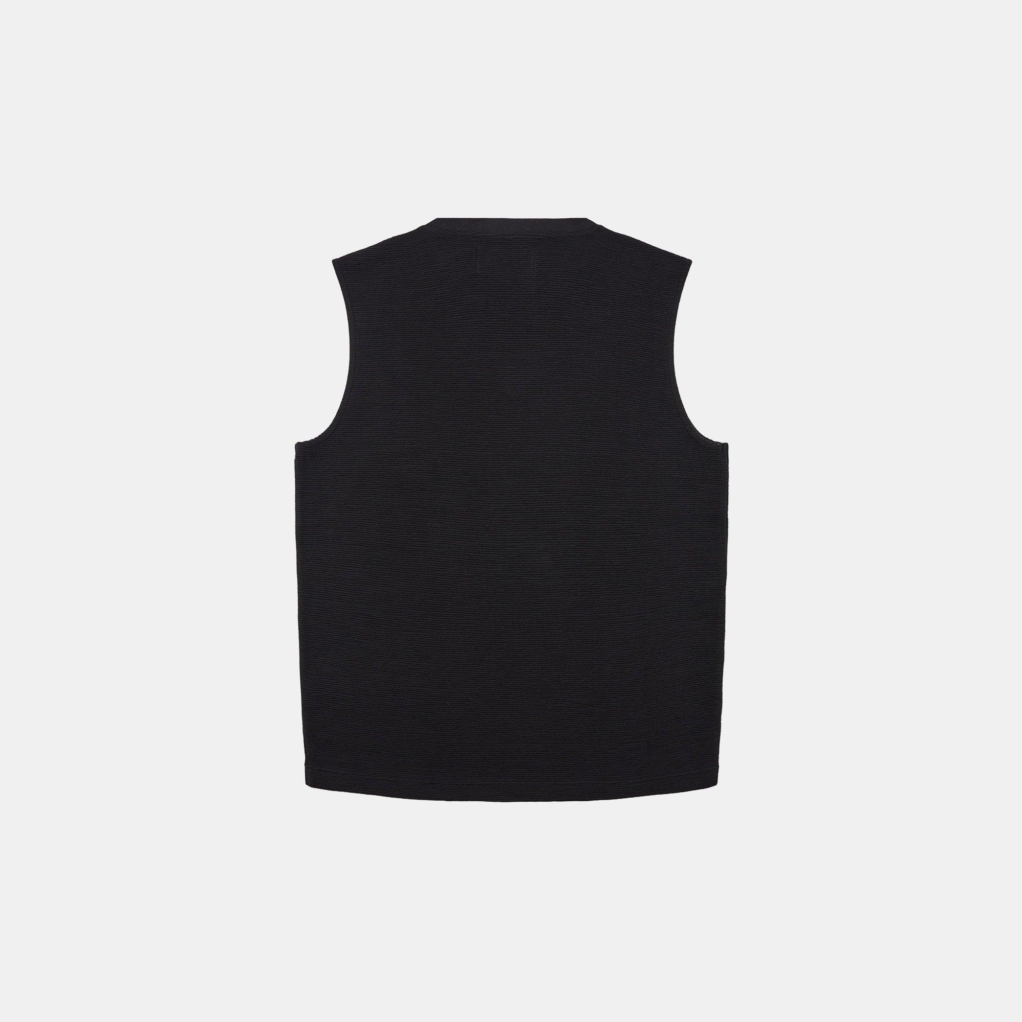 Black - Prevu - Men's Ottoman Tank Vest - 2