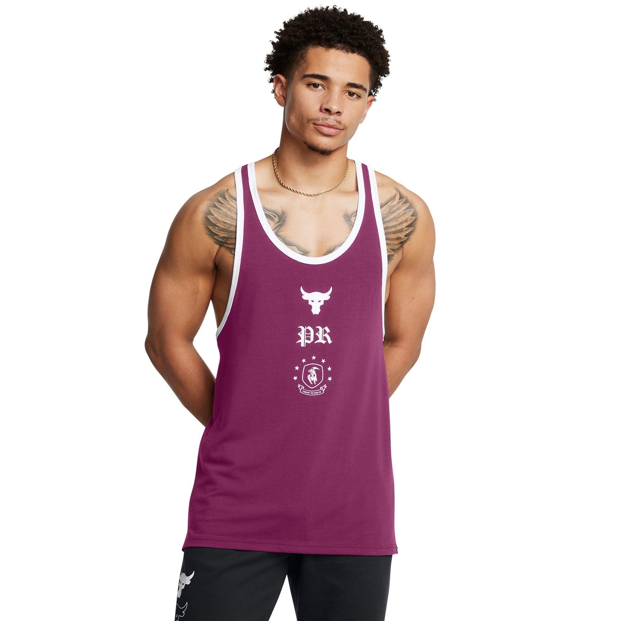Purple - Under Armour - Racer Muscle Vest - 2