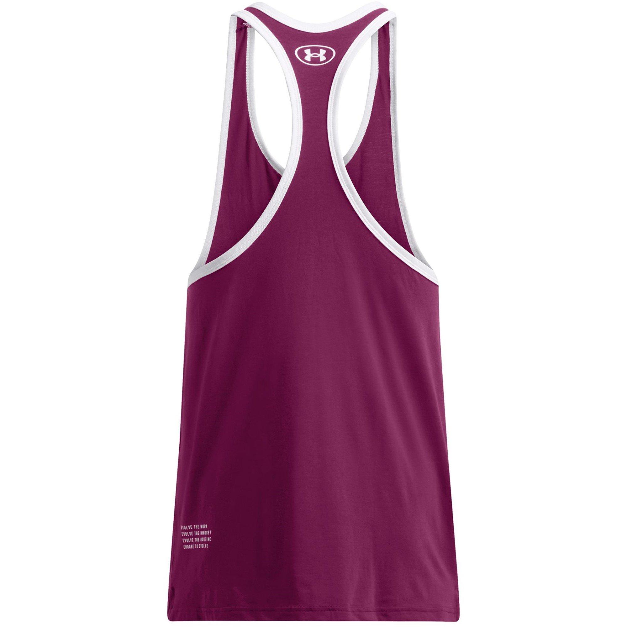 Purple - Under Armour - Racer Muscle Vest - 4
