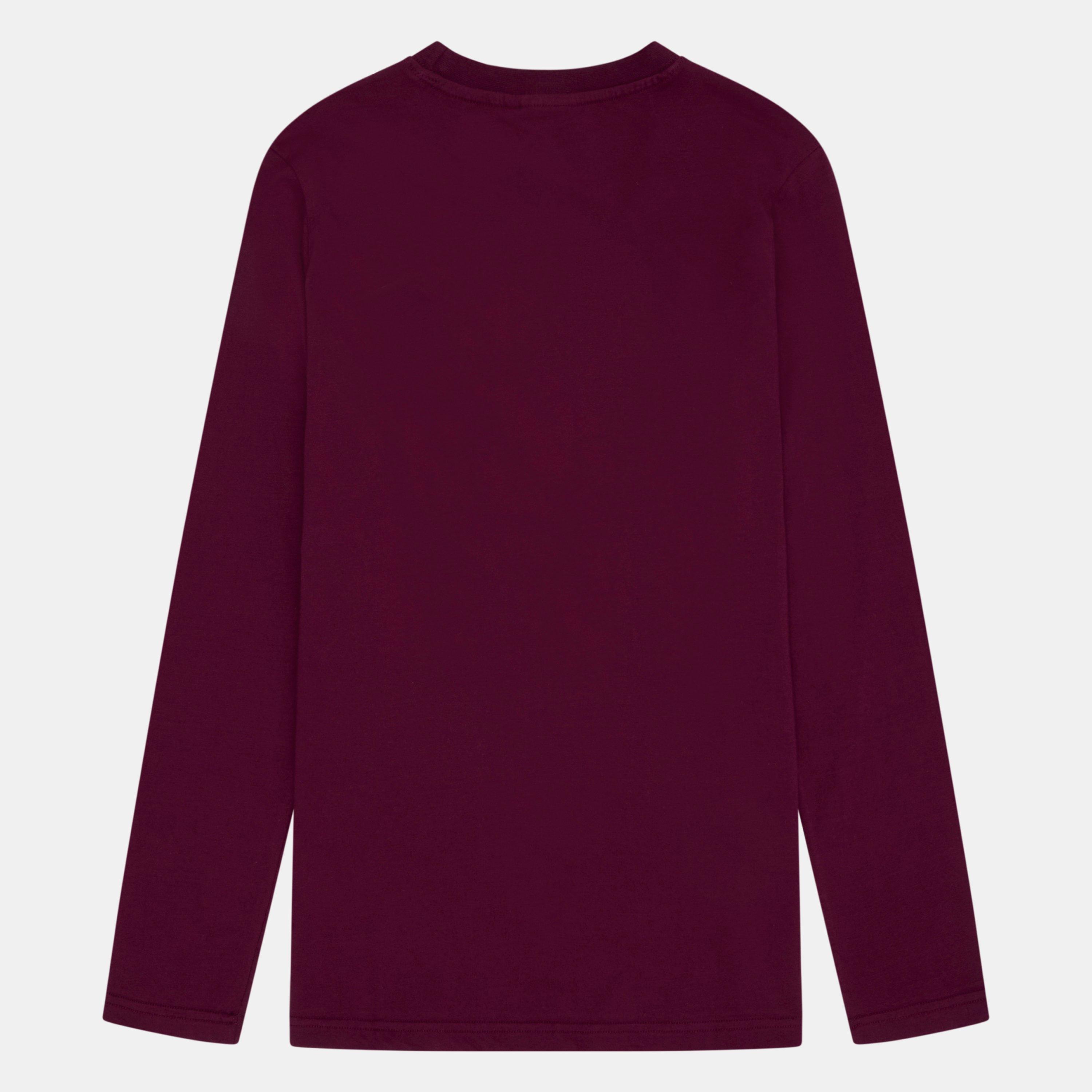 Burgundy - Fenchurch - Aldgate Long-Sleeve T-Shirt - 2