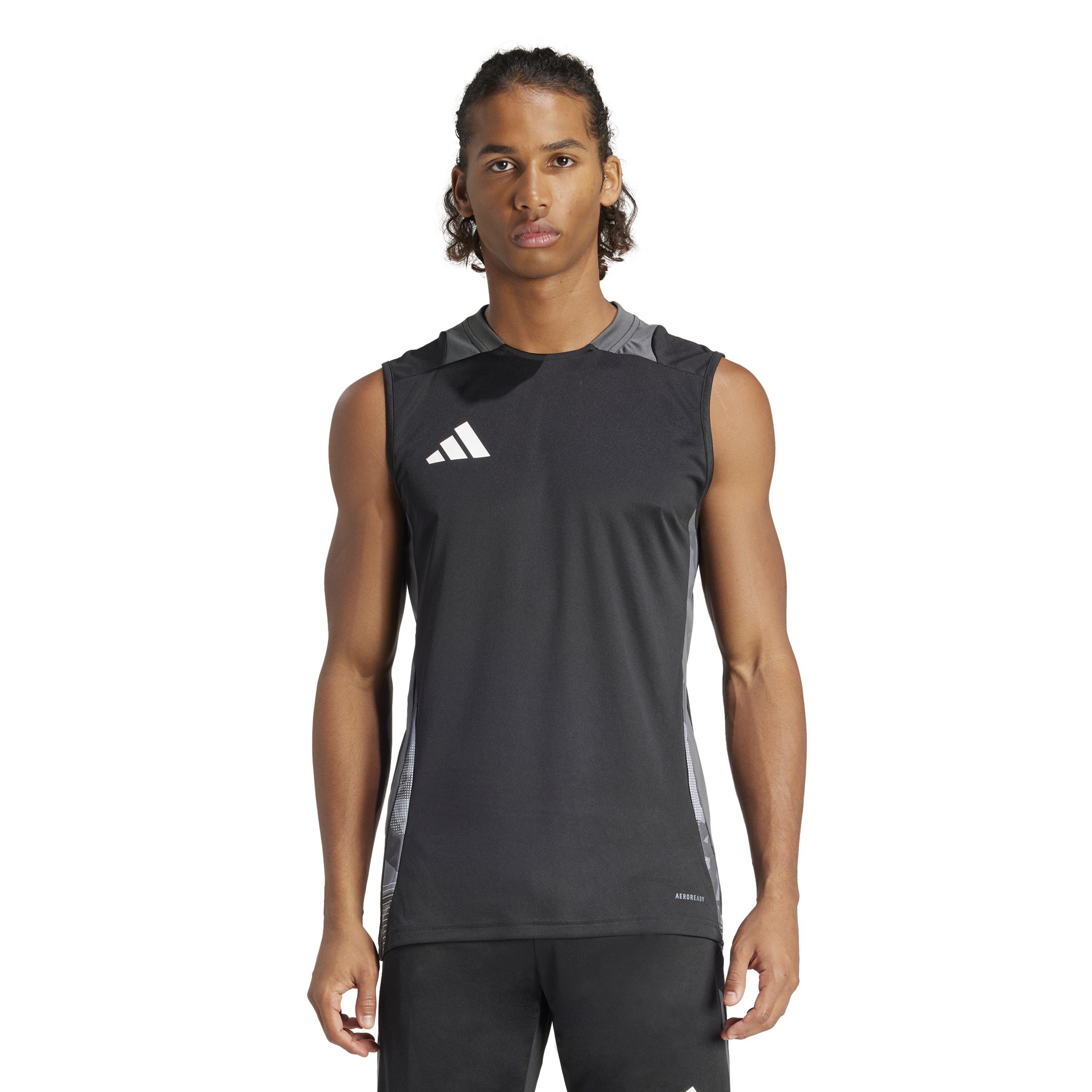 Zwart/Donkergrijs - adidas - Tiro24 C Sl Jsy Vest Mens - 3