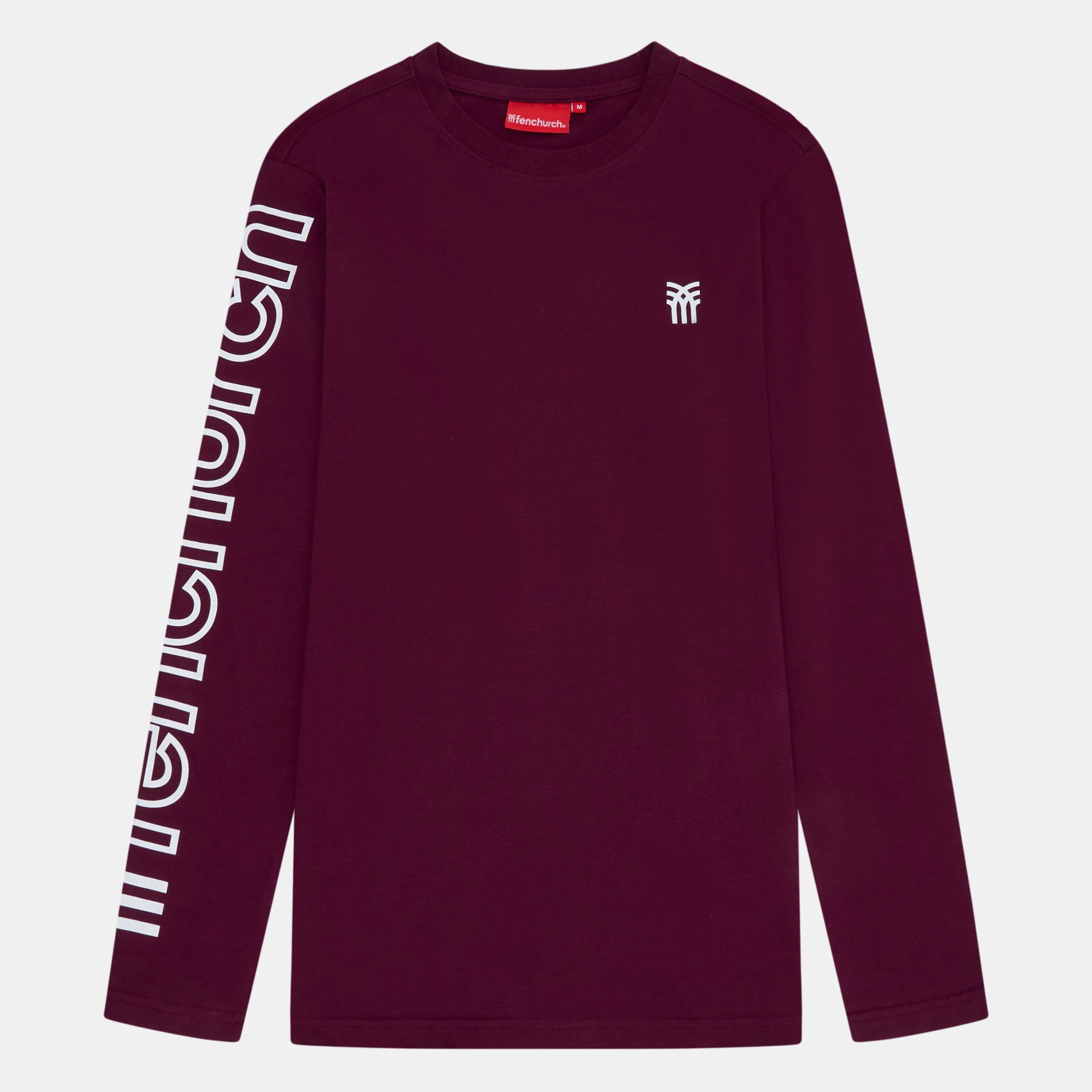 Burgundy - Fenchurch - Men's Walsh Long-Sleeve T-Shirt - 1