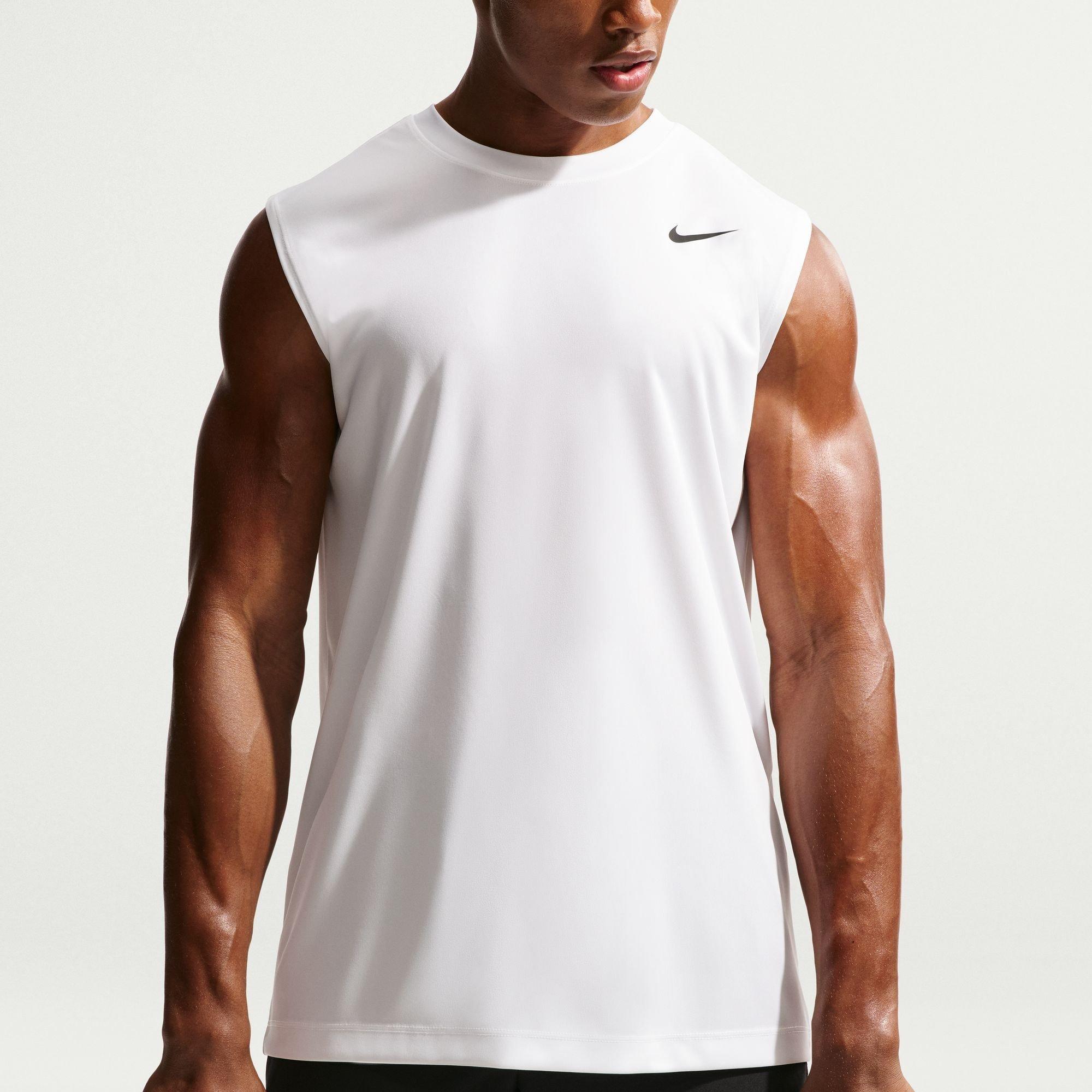 Hvid/Sort - Nike - Nike Dri-Fit Sleevel Sn72 - 3