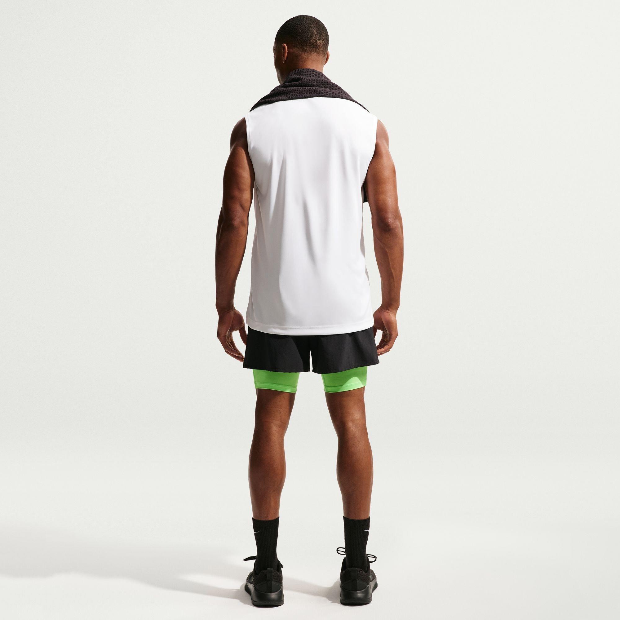 Hvid/Sort - Nike - Nike Dri-Fit Sleevel Sn72 - 5