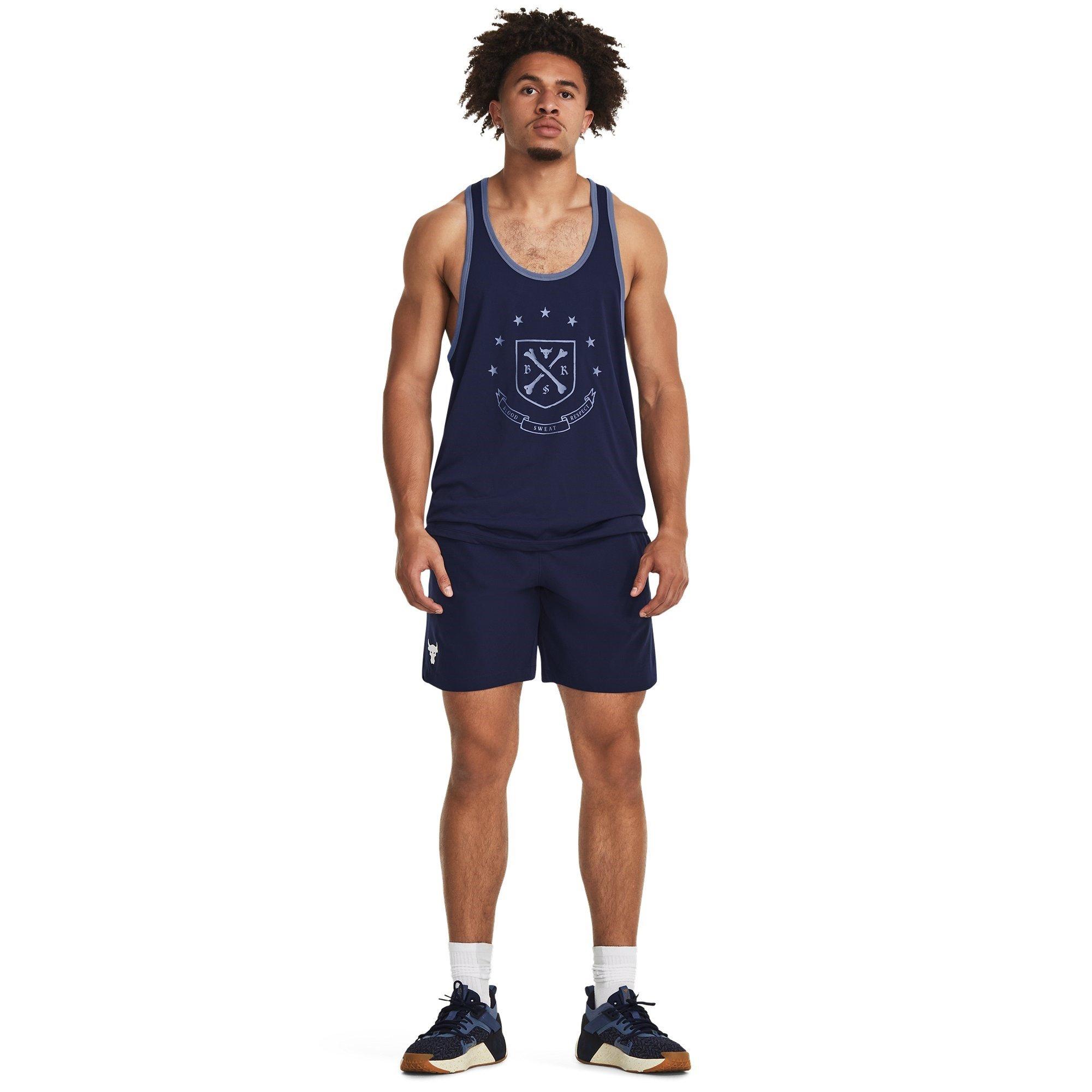 Blue - Under Armour - Pjt Rock Performance Gym Vest - 6