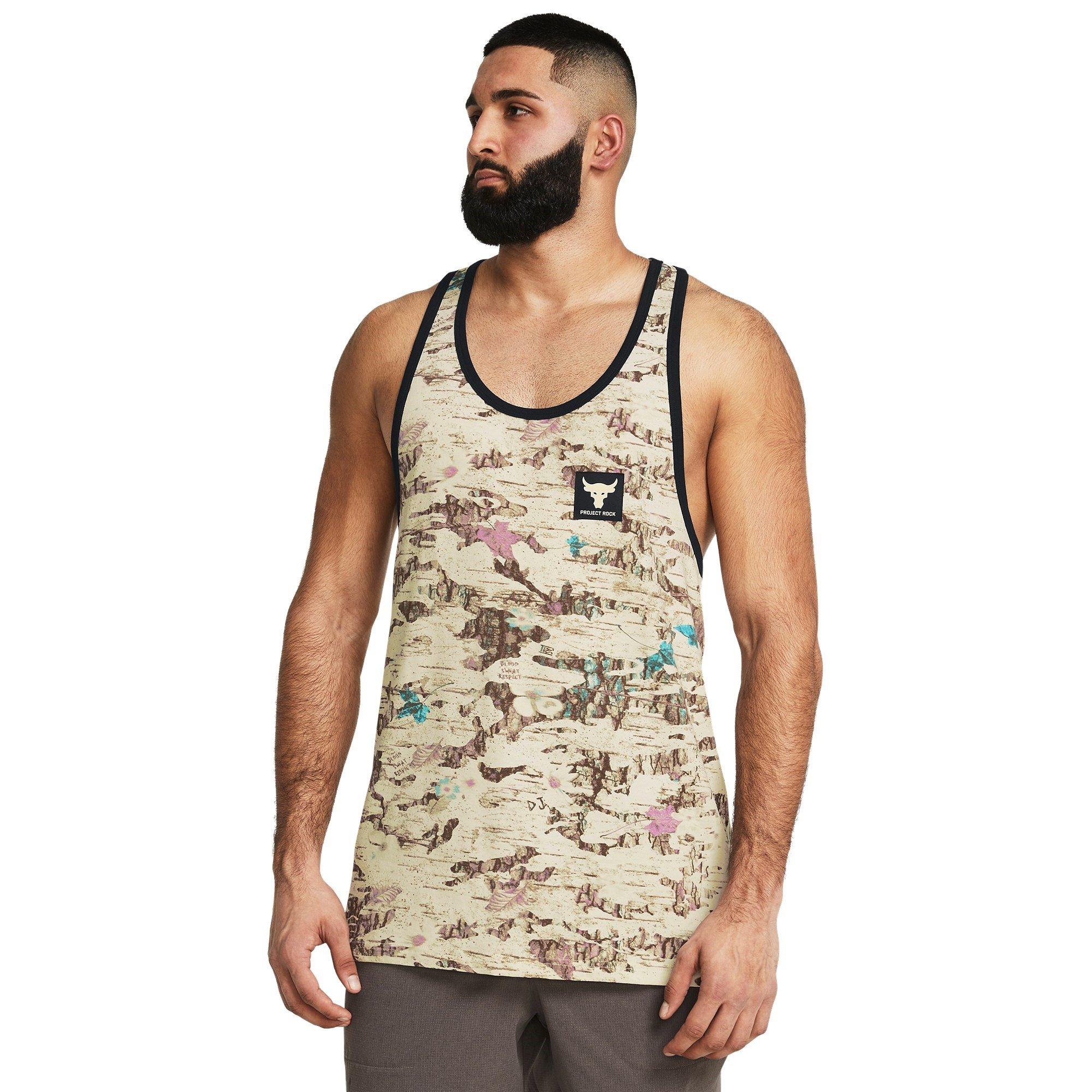 Brown - Under Armour - Camo Graphic Performance Gym Vest - 3