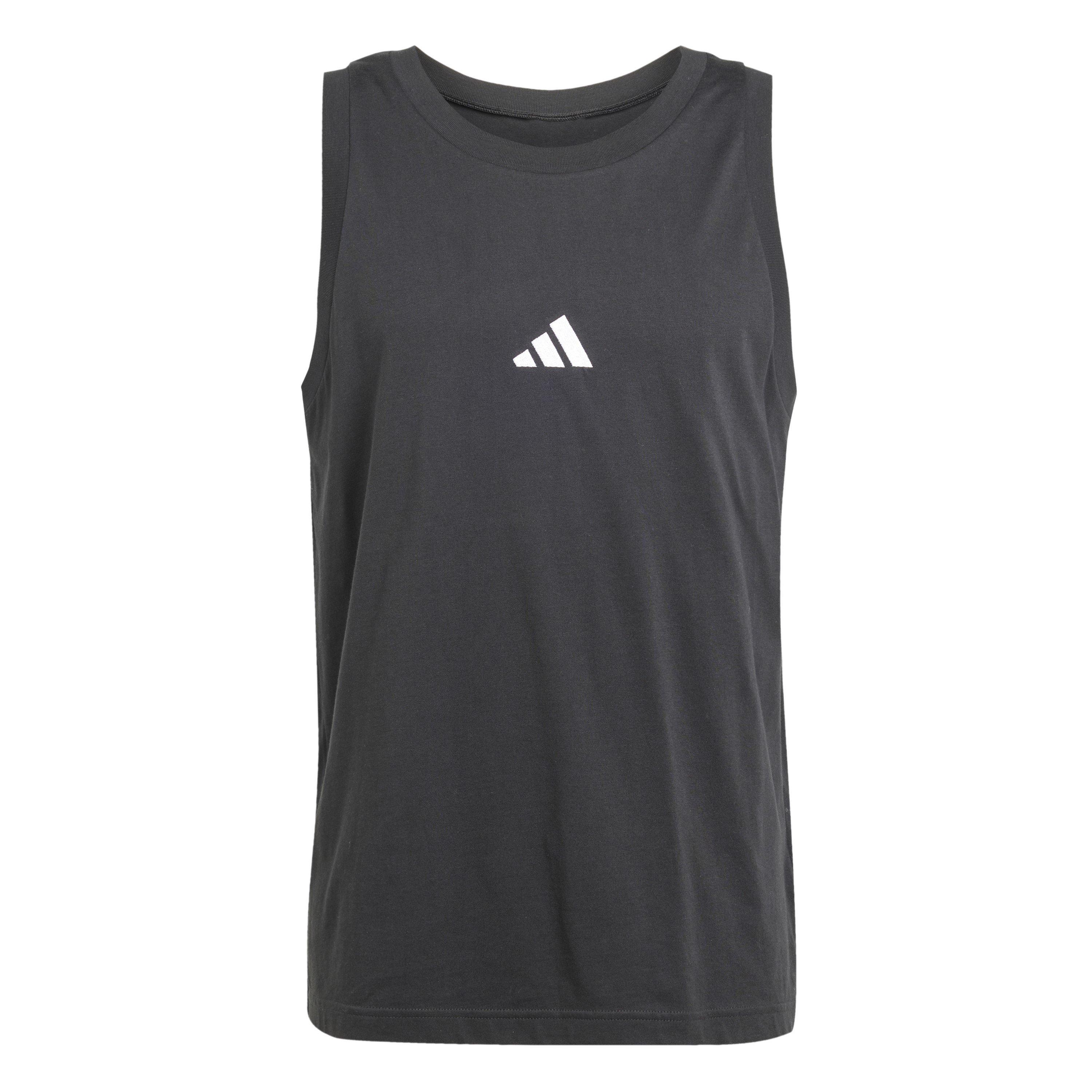 Zwart - adidas - Men's Strappy Muscle Vest - 1