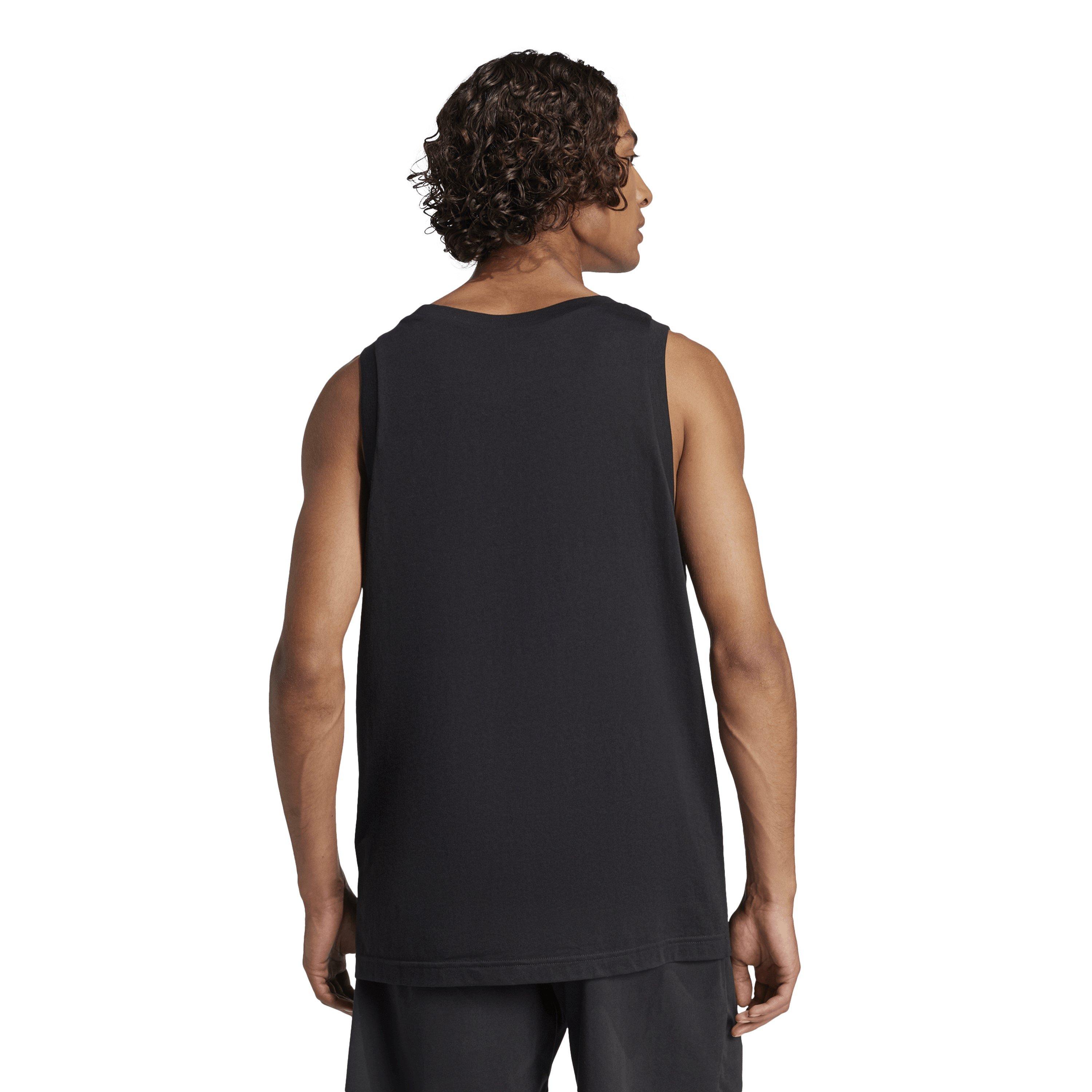 Zwart - adidas - Men's Strappy Muscle Vest - 3