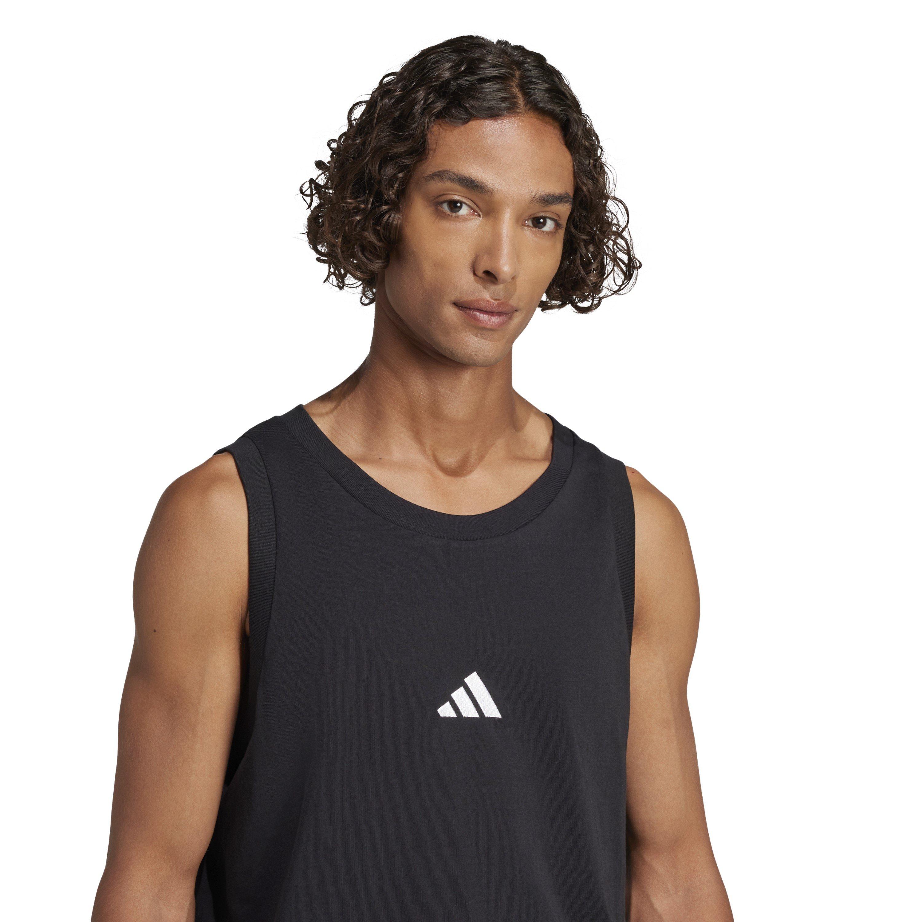 Zwart - adidas - Men's Strappy Muscle Vest - 4