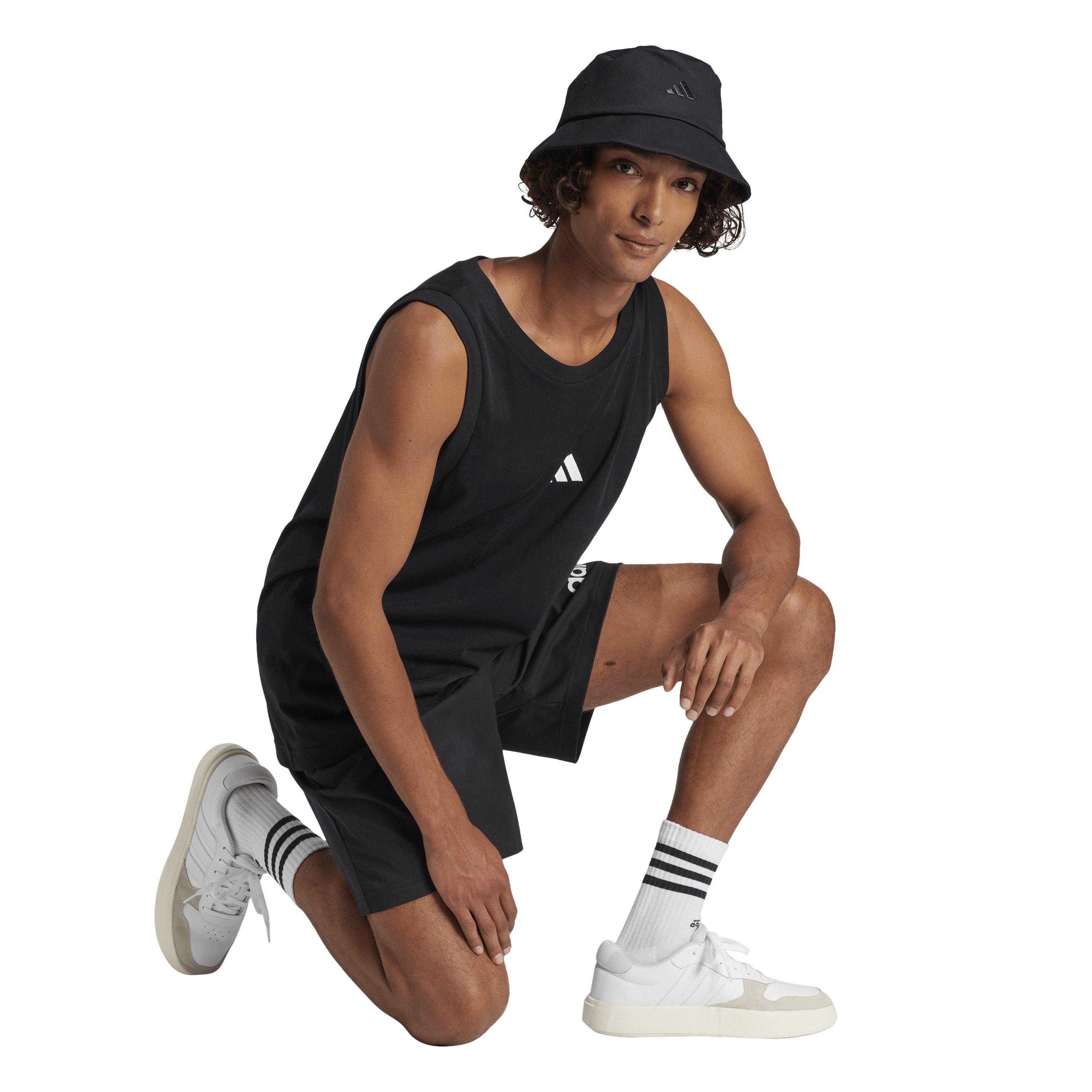 Zwart - adidas - Men's Strappy Muscle Vest - 6