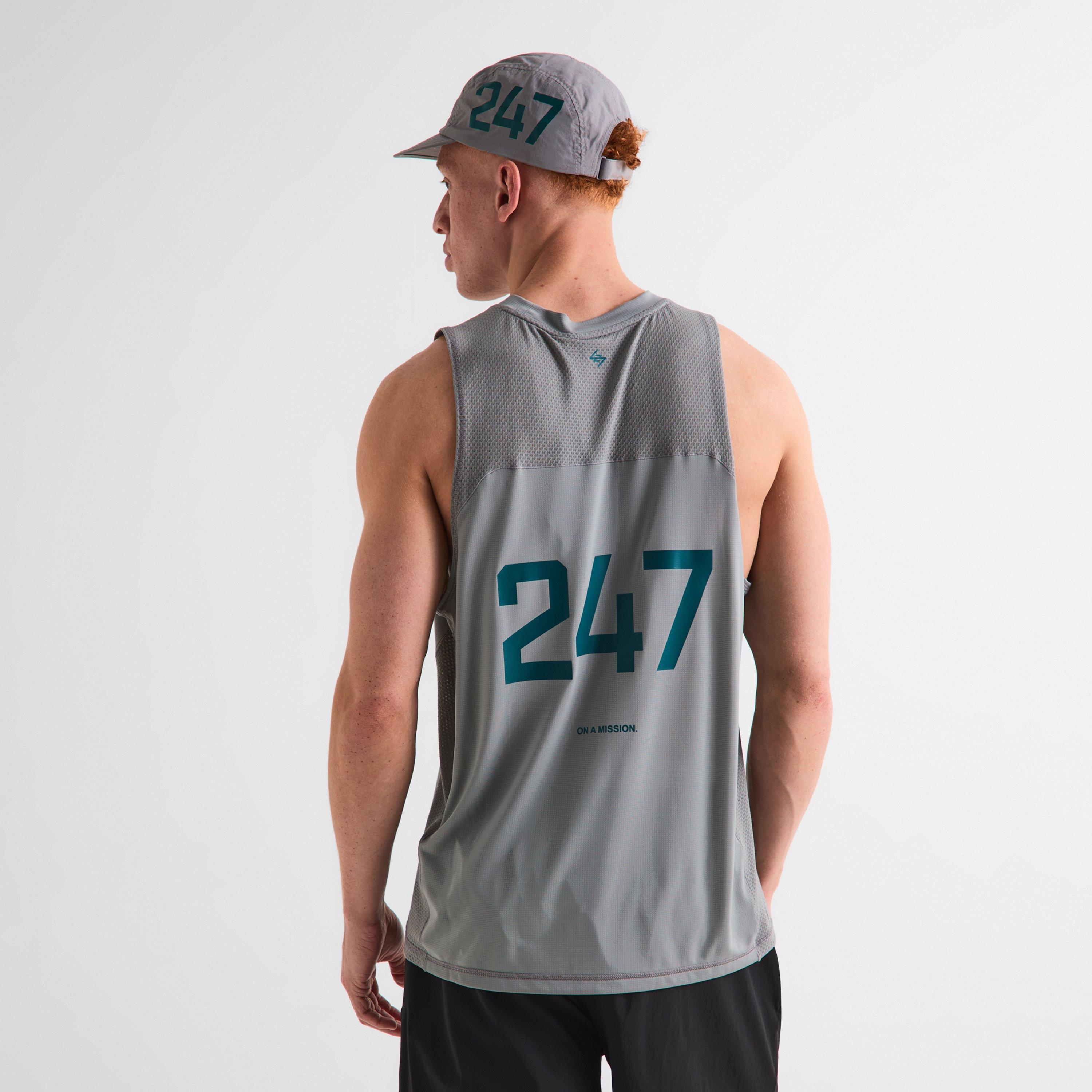 Graphite Grey - Represent 247 - Men's Performance Gym Vest - 4