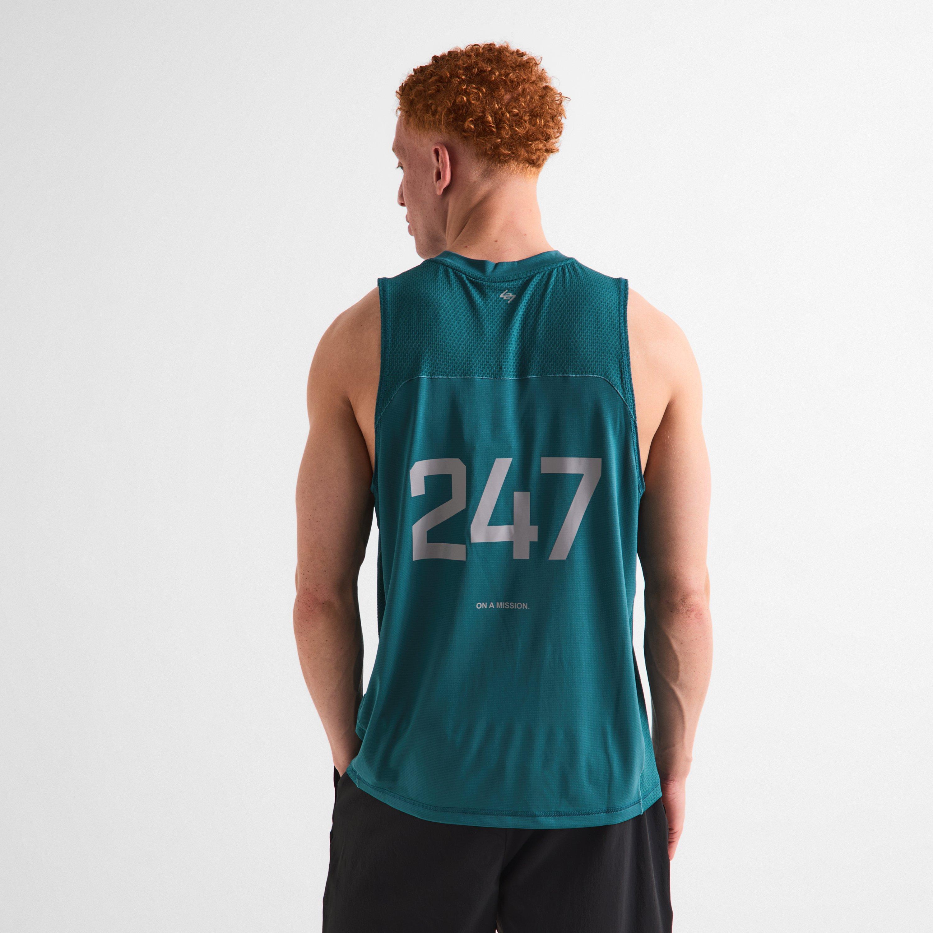 Teal - Represent 247 - Men's Performance Gym Vest - 4