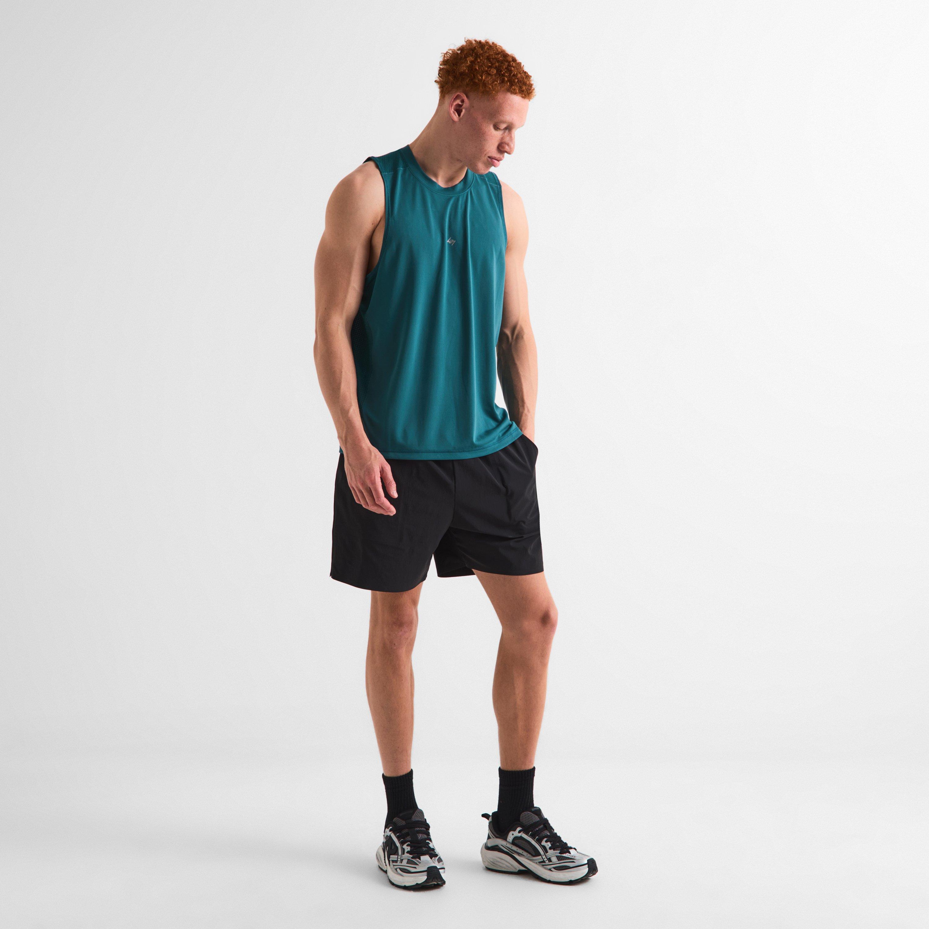 Teal - Represent 247 - Men's Performance Gym Vest - 6