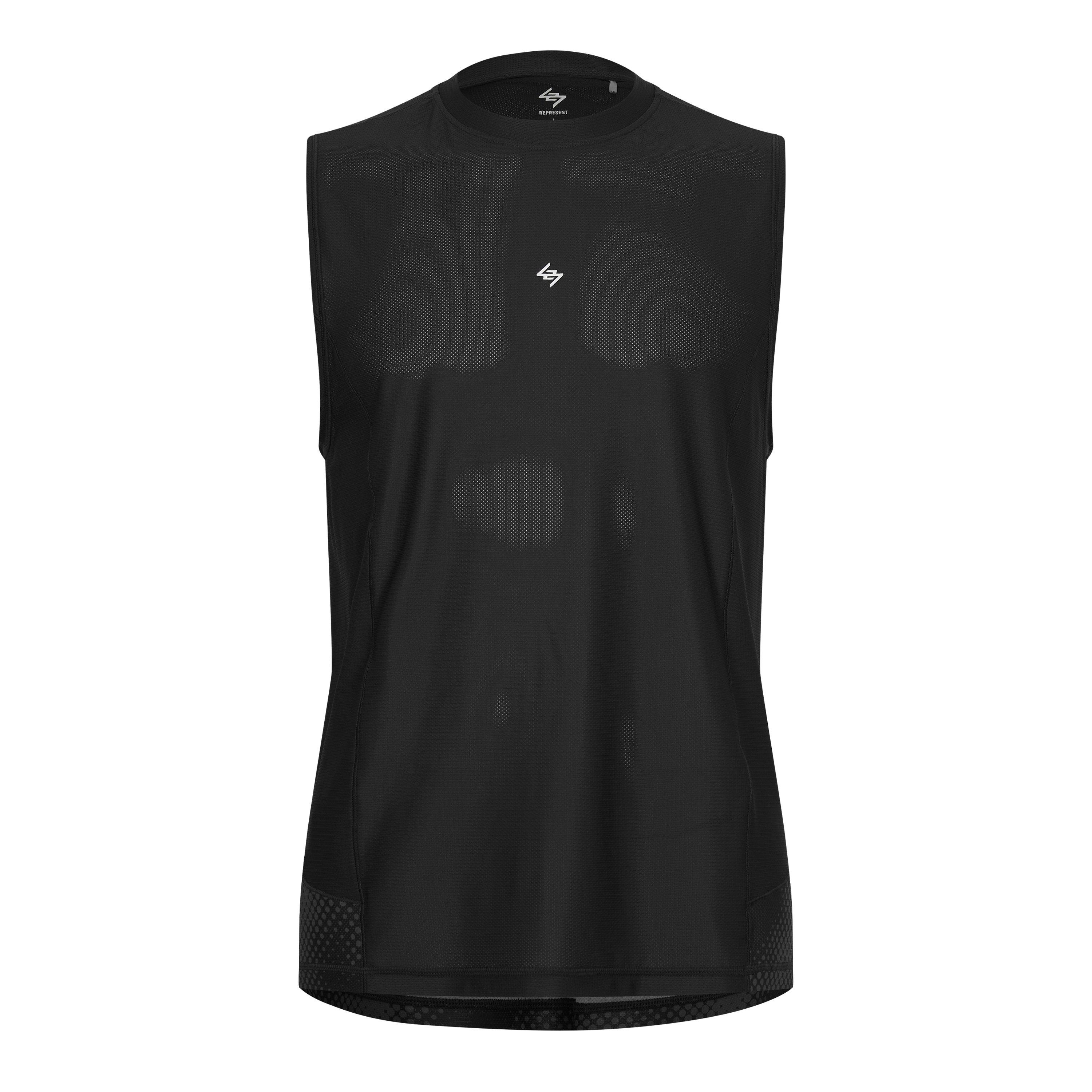 Represent 247 Men's Performance Gym Vest - Black Fade - S