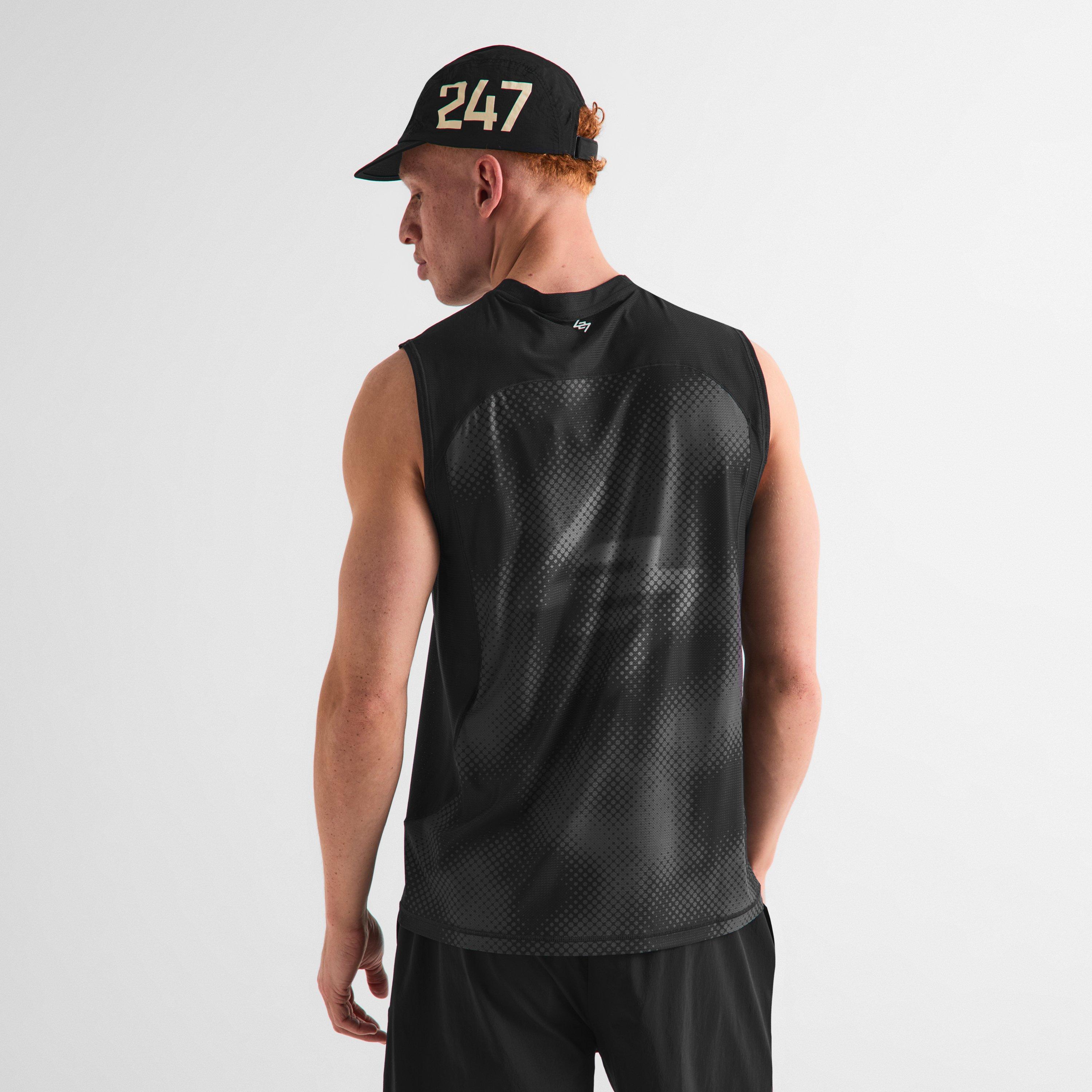 Black Fade - Represent 247 - Men's Performance Gym Vest - 4