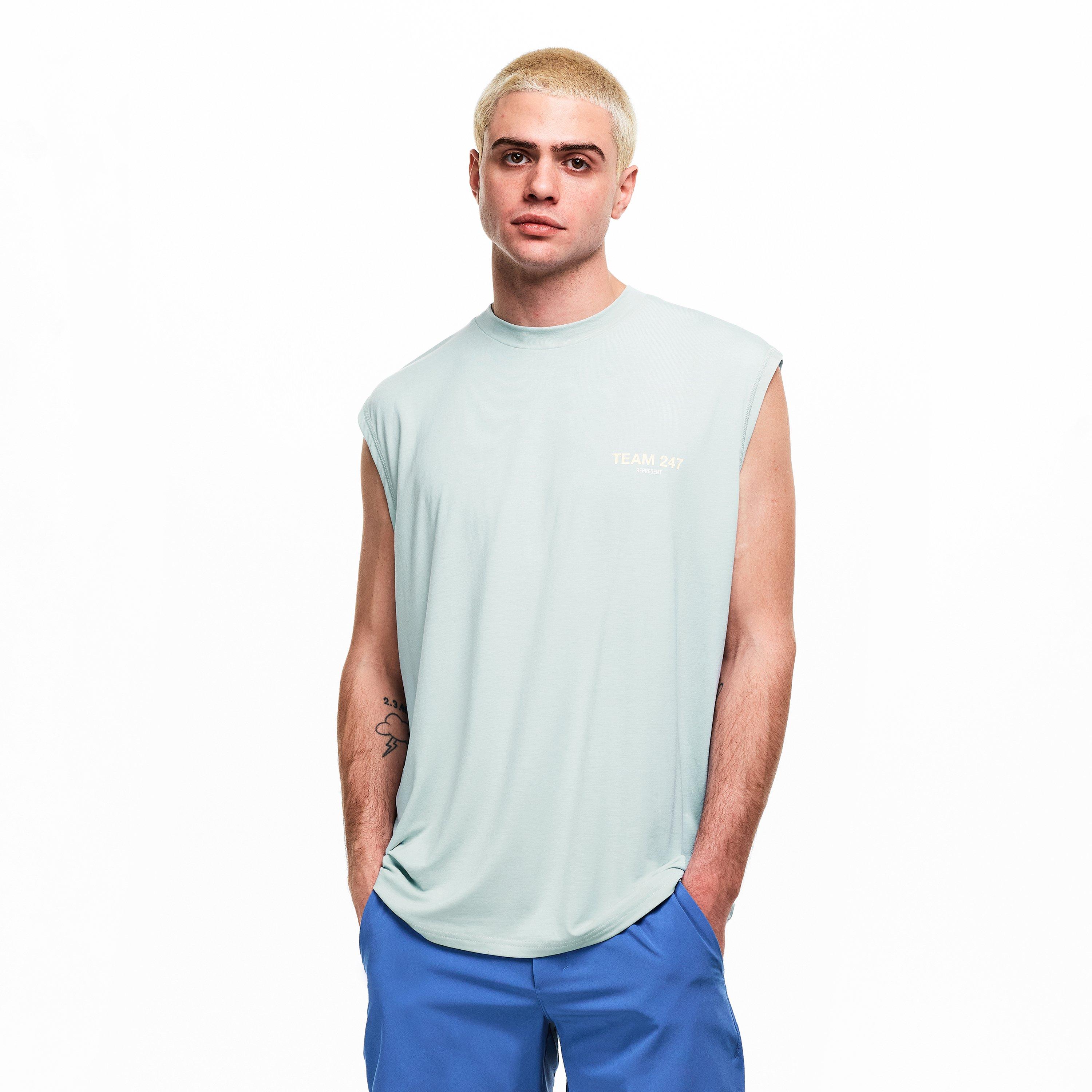 Glacier - Represent 247 - Men's Team Tank Performance Gym Vest - 3