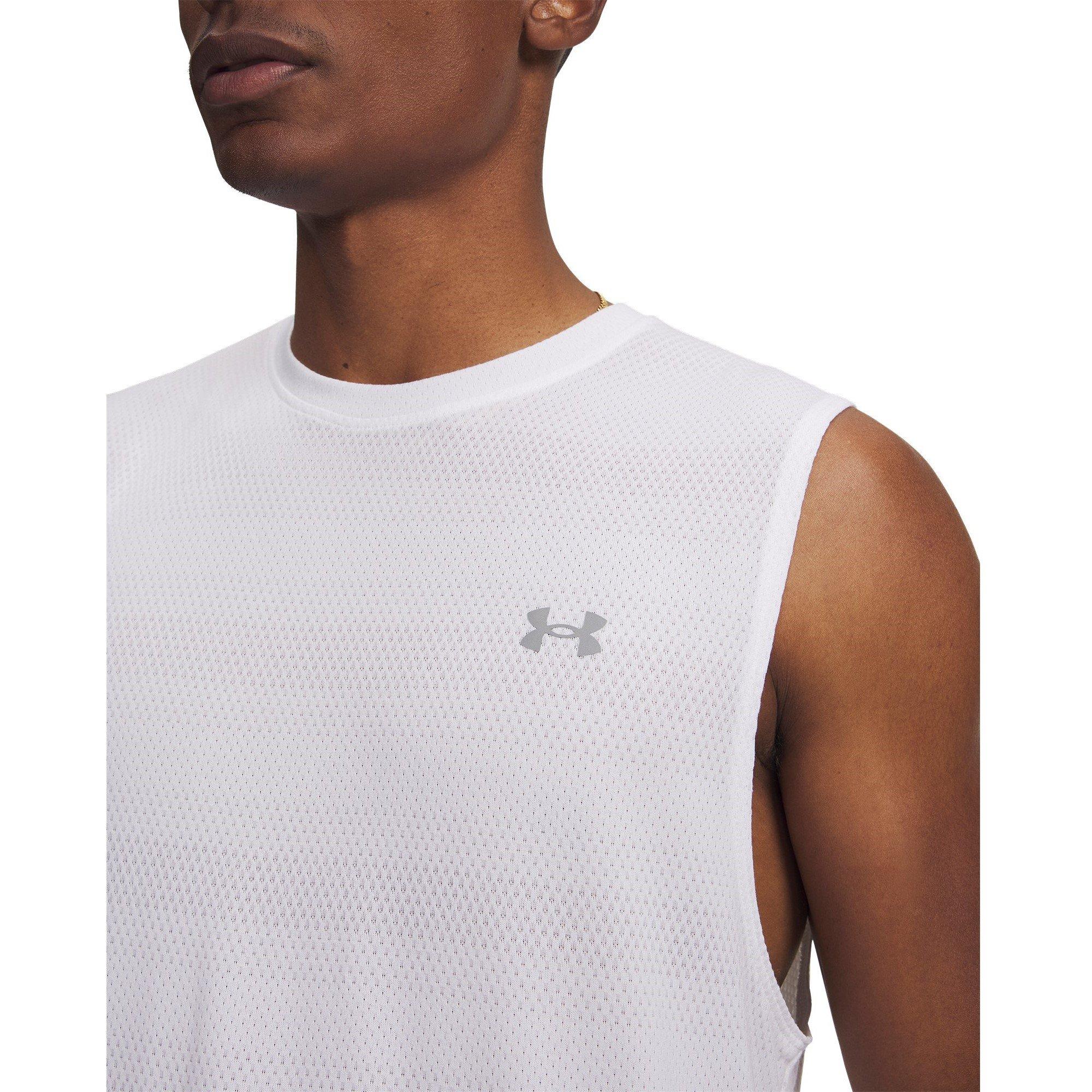 White/Reflect - Under Armour - Men's Performance Gym Vest - 3
