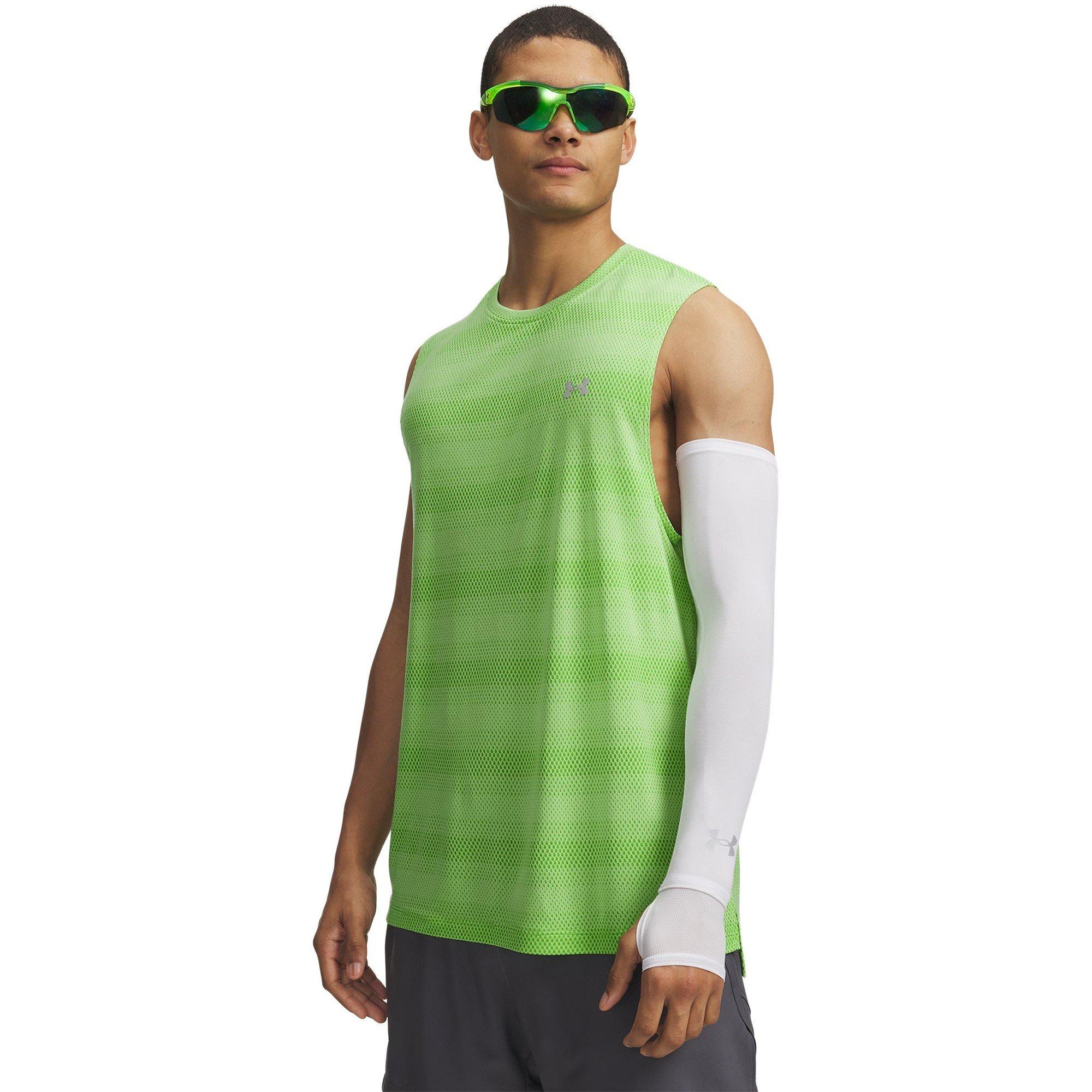 Under Armour Men's Performance Gym Vest - Lime/Reflect - S