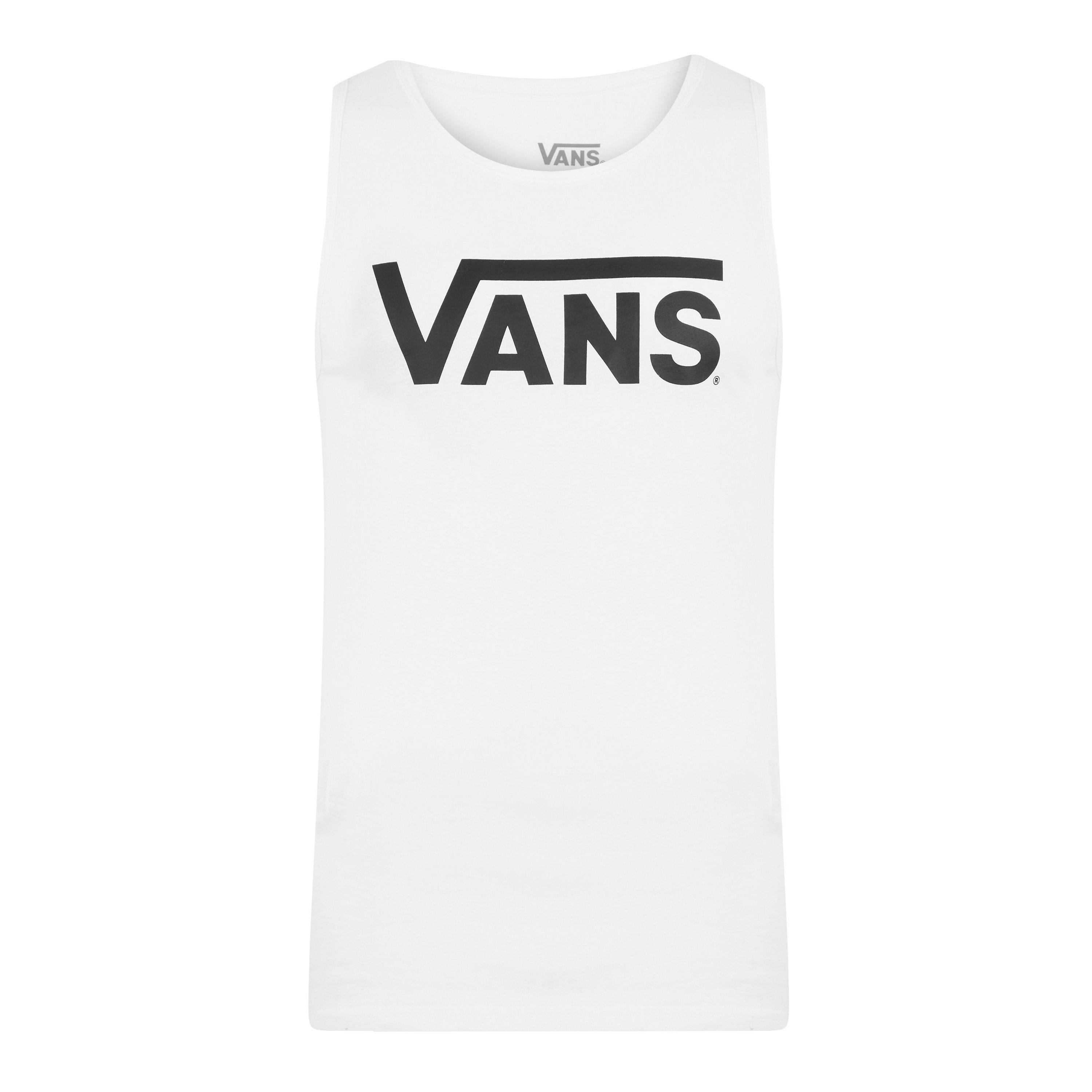 Vans Classic Tank Black/White Vest Mens Muscle Vests FRASERS