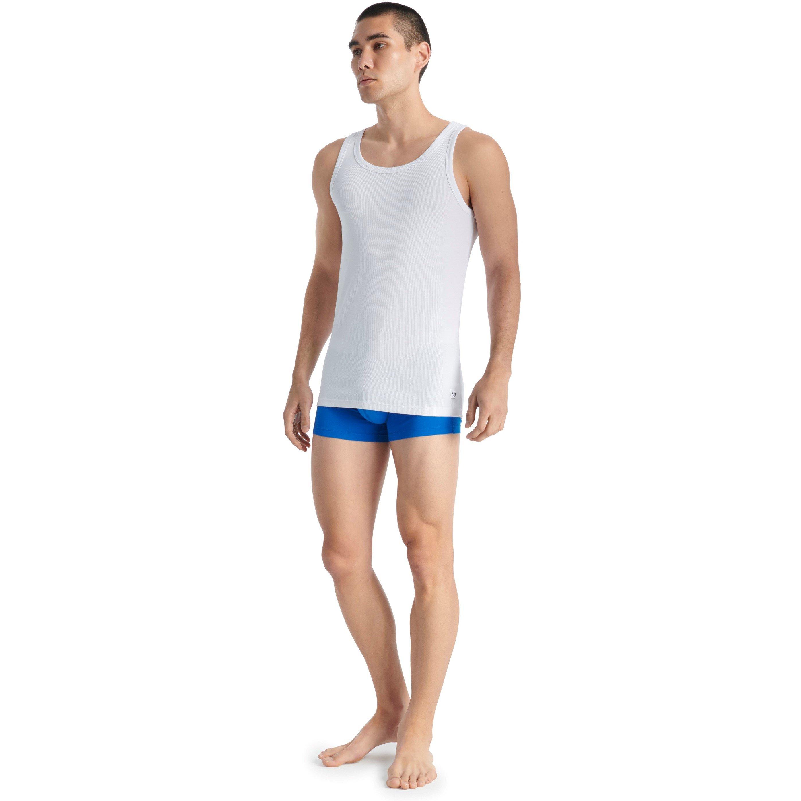 White - adidas Originals - Adidas Active Flex Cotton 2Pk Tank Tops - 2