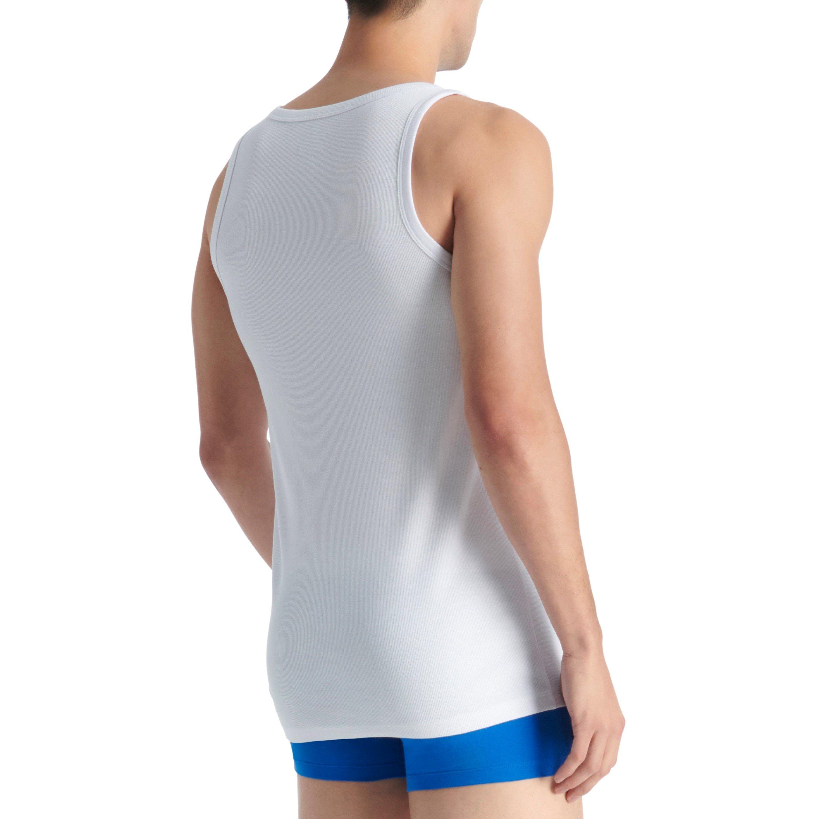 White - adidas Originals - Adidas Active Flex Cotton 2Pk Tank Tops - 5