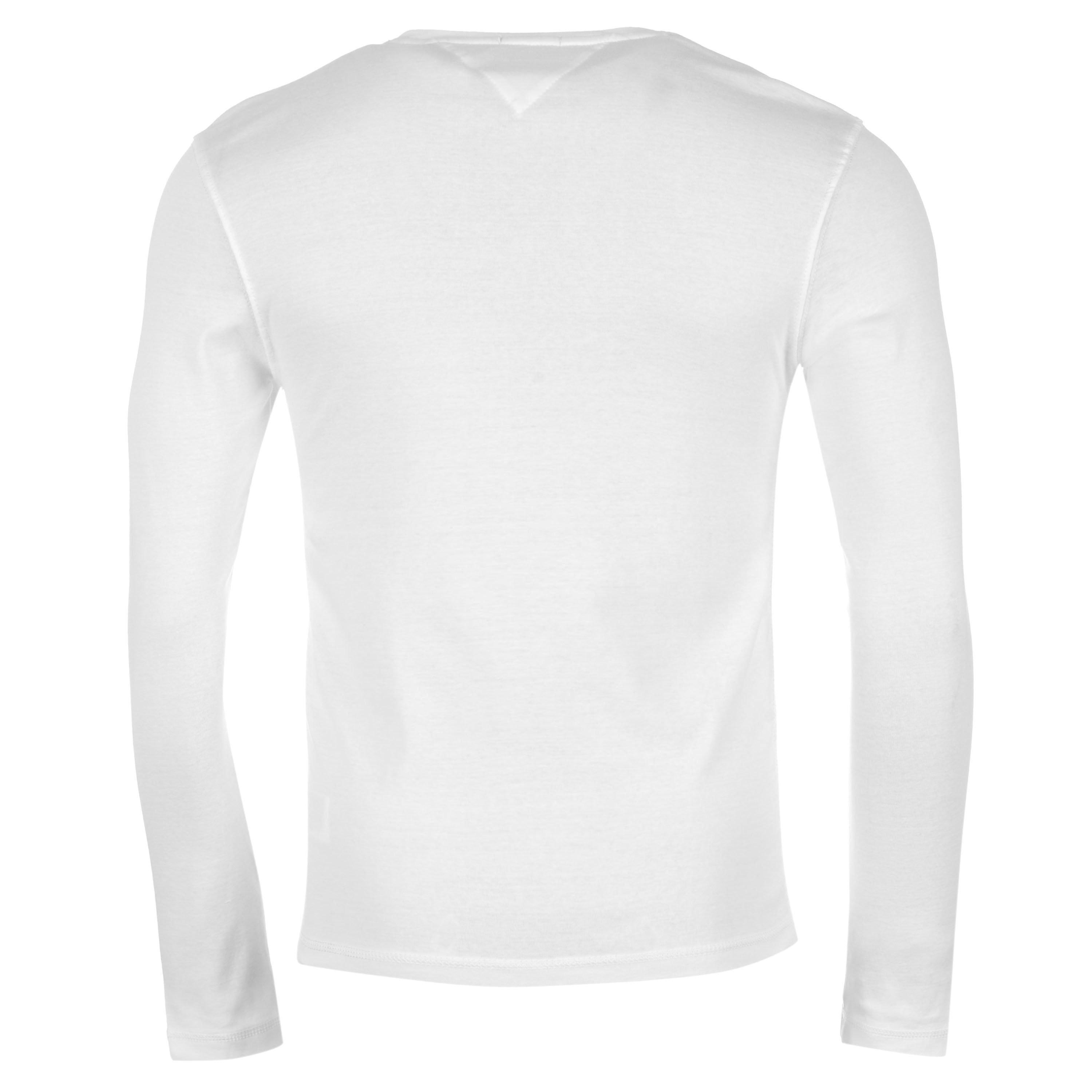 White - Tommy Jeans - Tommy Original Long Sleeve T Shirt - 6