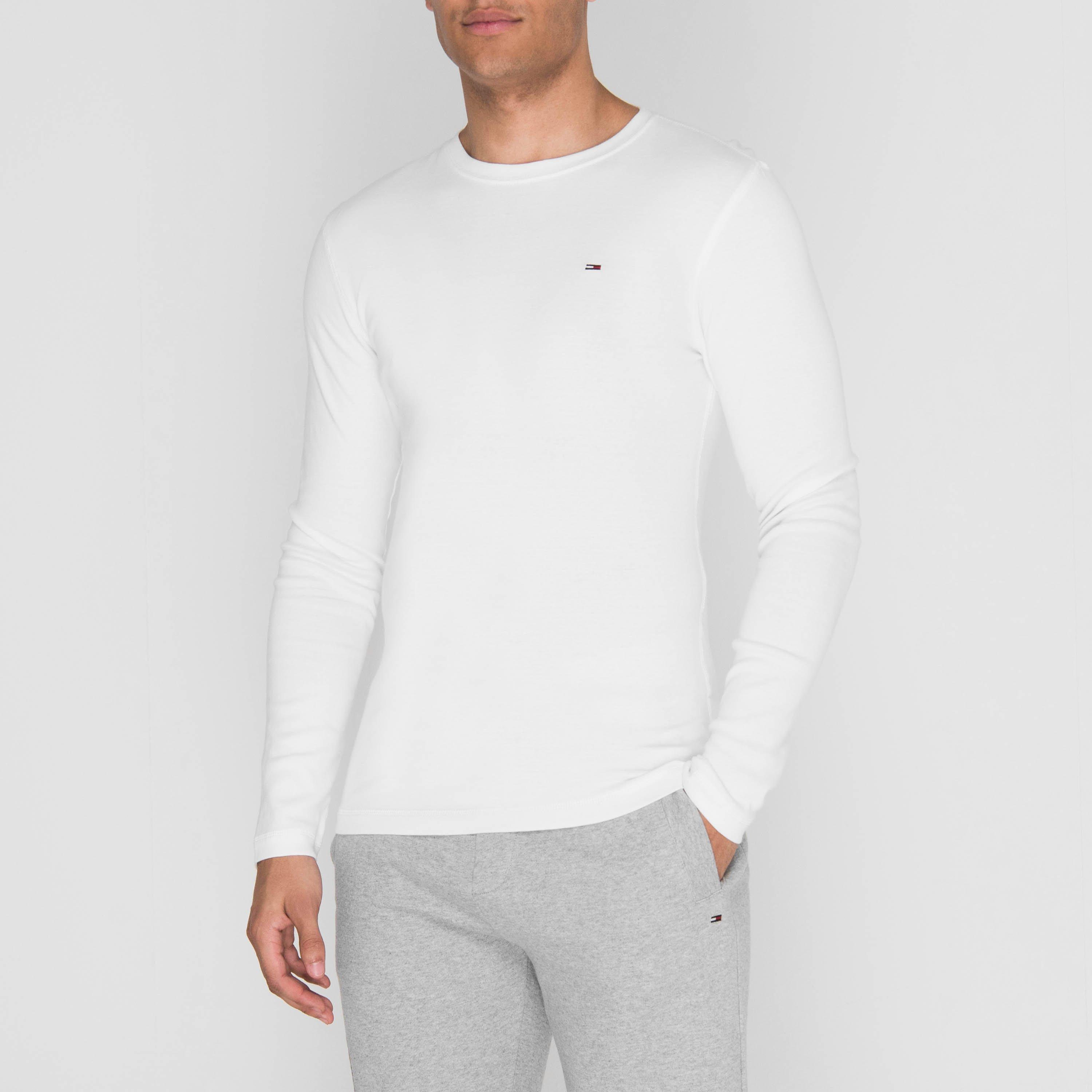 White - Tommy Jeans - Tommy Original Long Sleeve T Shirt - 3