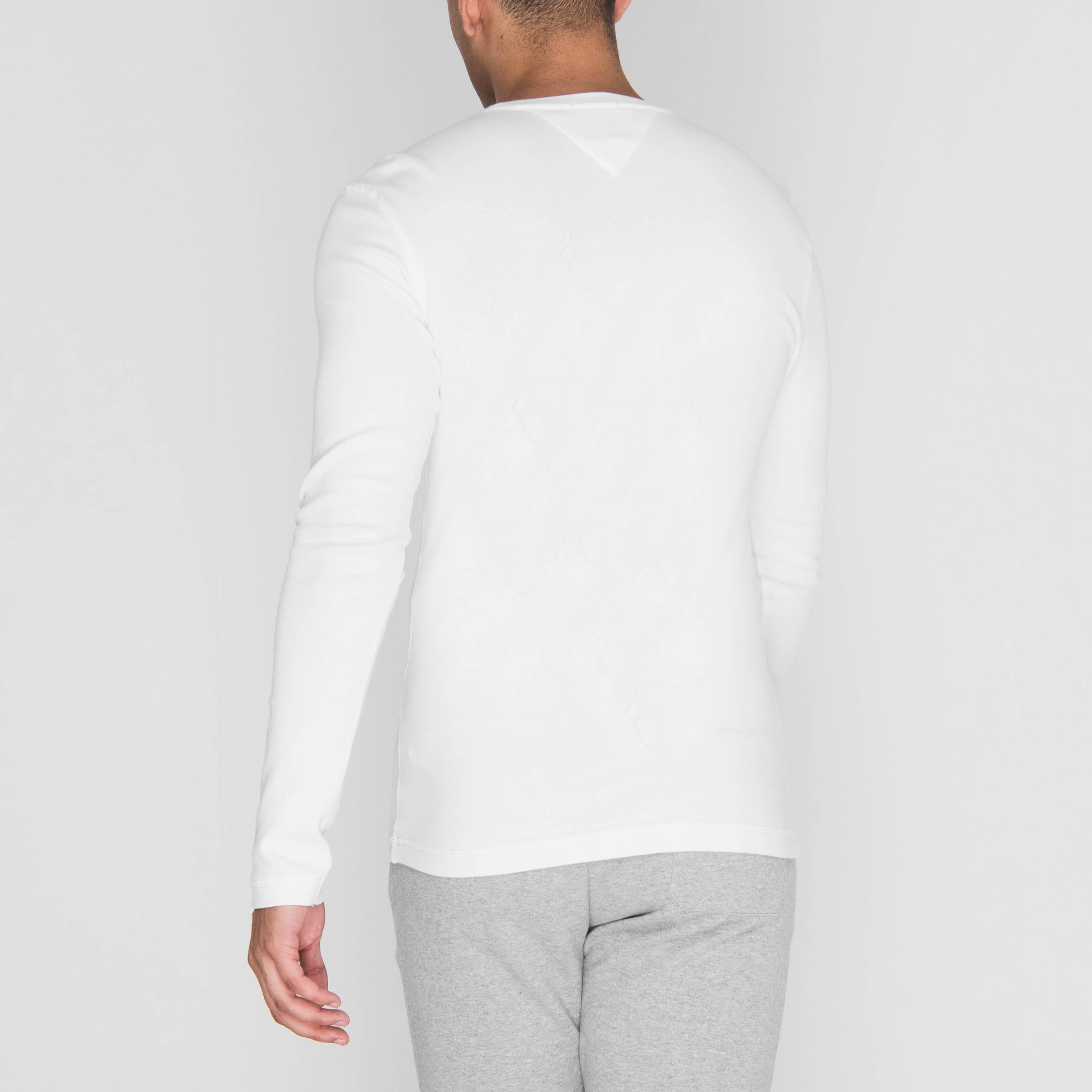 White - Tommy Jeans - Tommy Original Long Sleeve T Shirt - 4