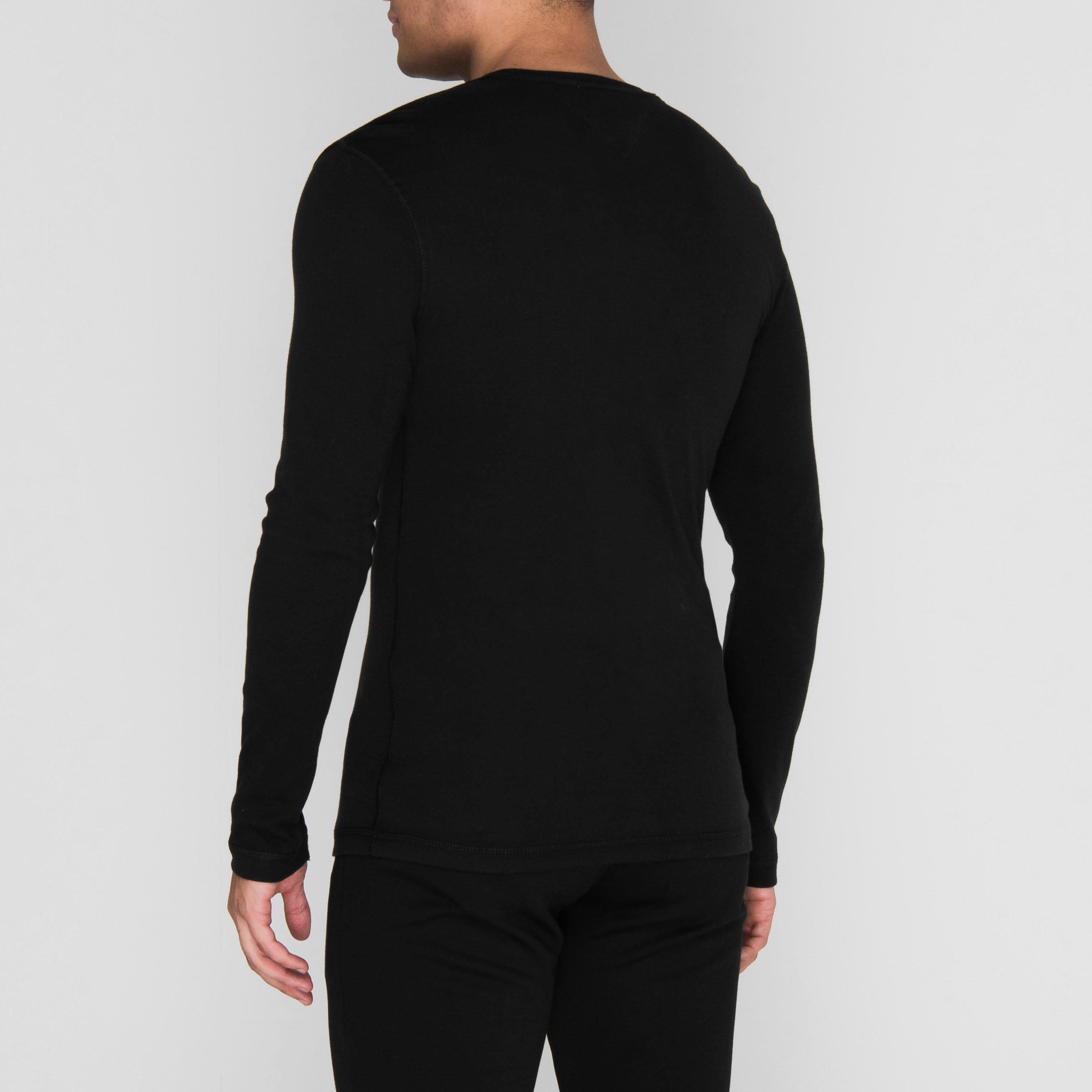 Nero - Tommy Jeans - Original Long Sleeve T Shirt - 3