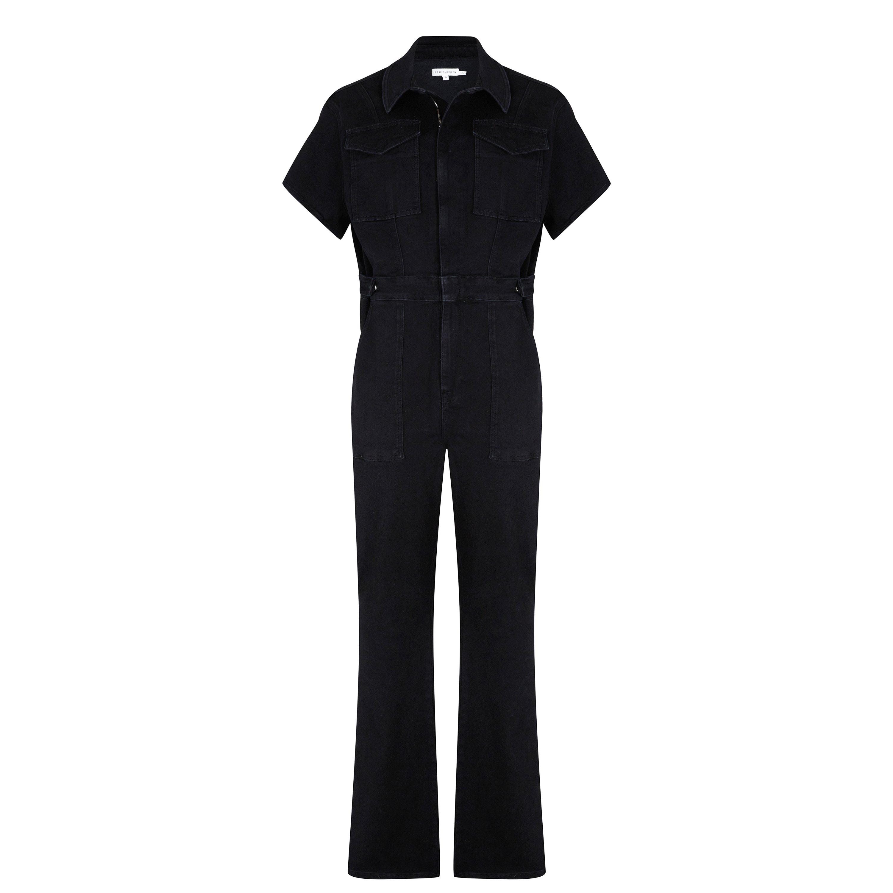 Black001 - Good American - Fit For Success Bootcut Jumpsuit - 4
