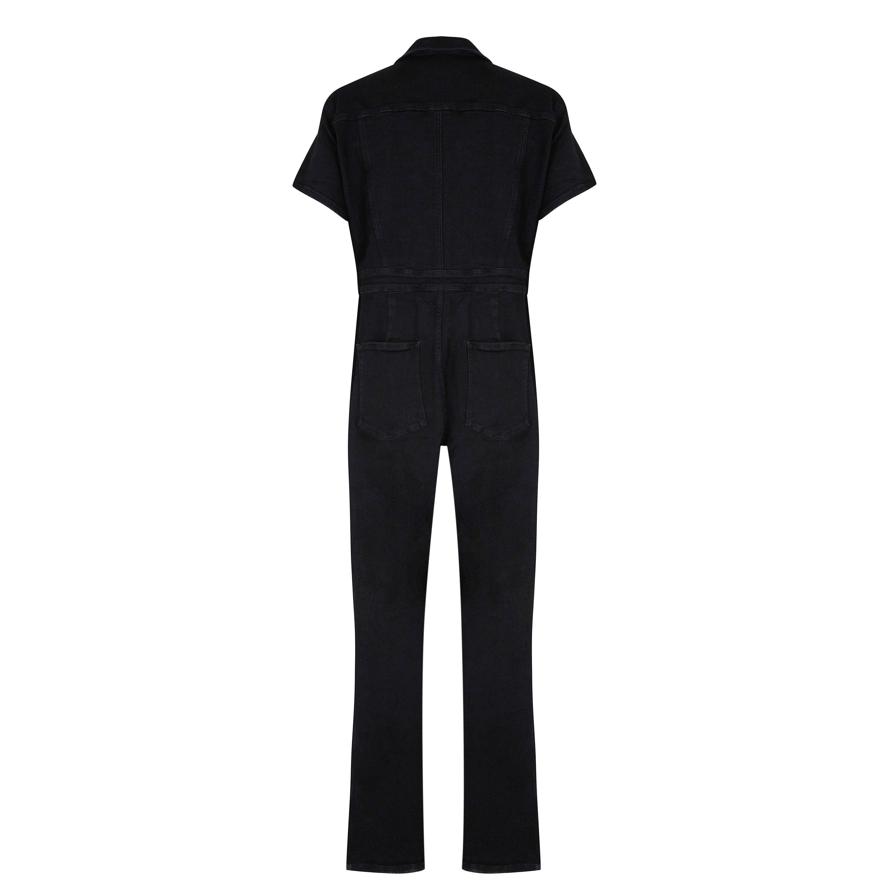 Black001 - Good American - Fit For Success Bootcut Jumpsuit - 5
