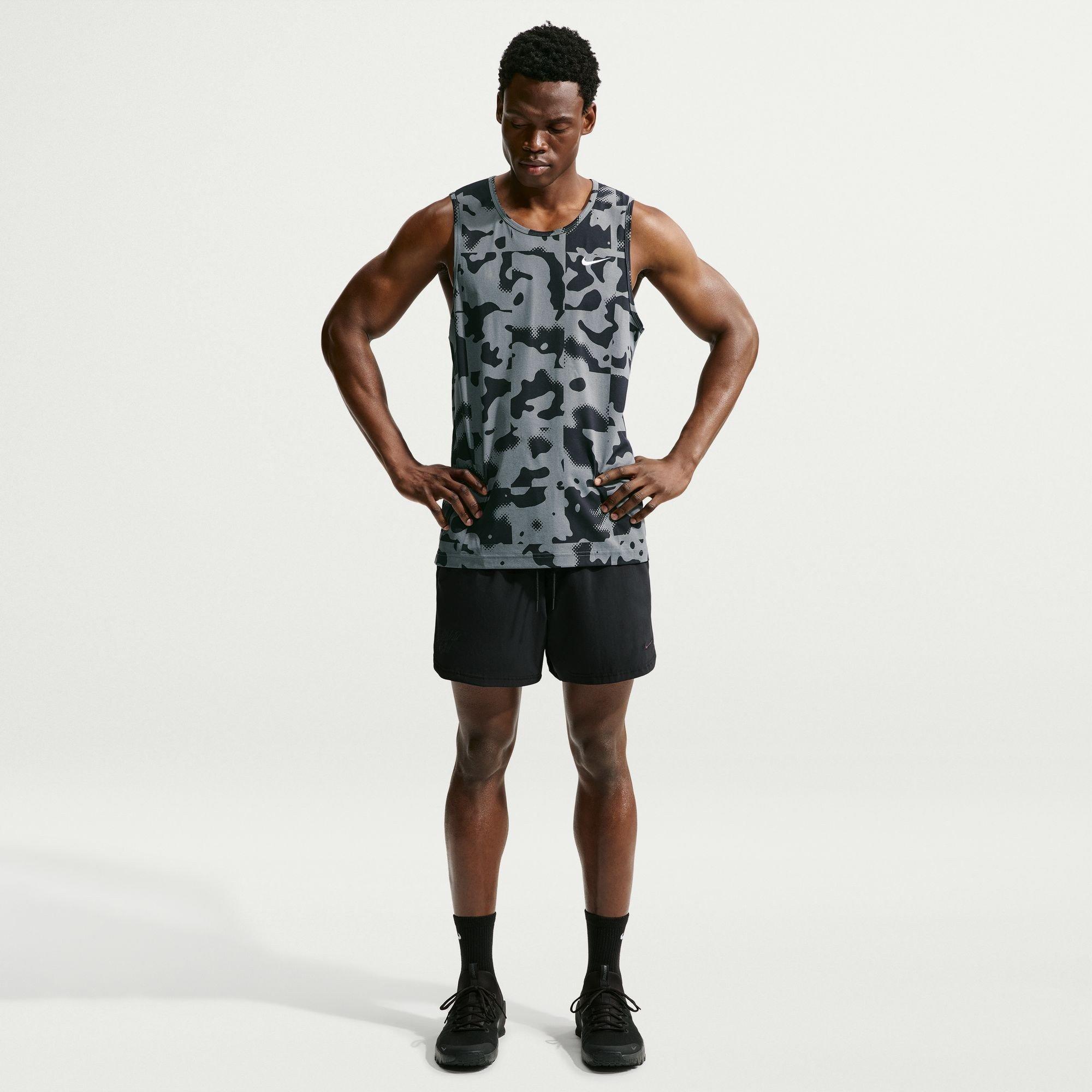 Smoke Grey/Blk - Nike - Men's Performance Gym Vest - 4